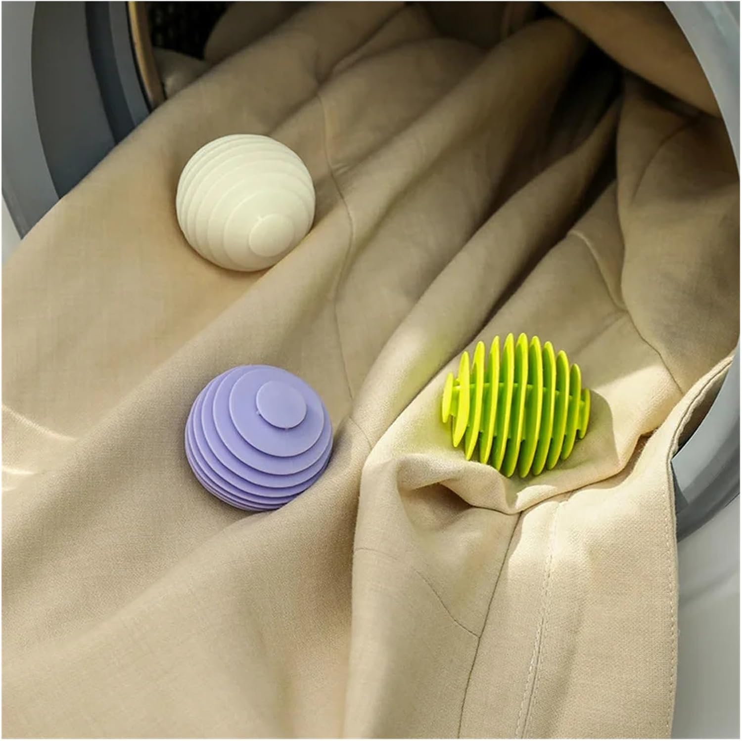 Soft Rubber Laundry Ball, Anti Entanglement Tool For Laundry, Cleaning Tool For Household Washing Machines(White)