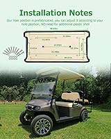 Vista 7 de Cojín inferior de asiento delantero para Club Car DS 2000.5-up, cojín de asiento delantero de carrito de golf, color marrón, cojín de repuesto