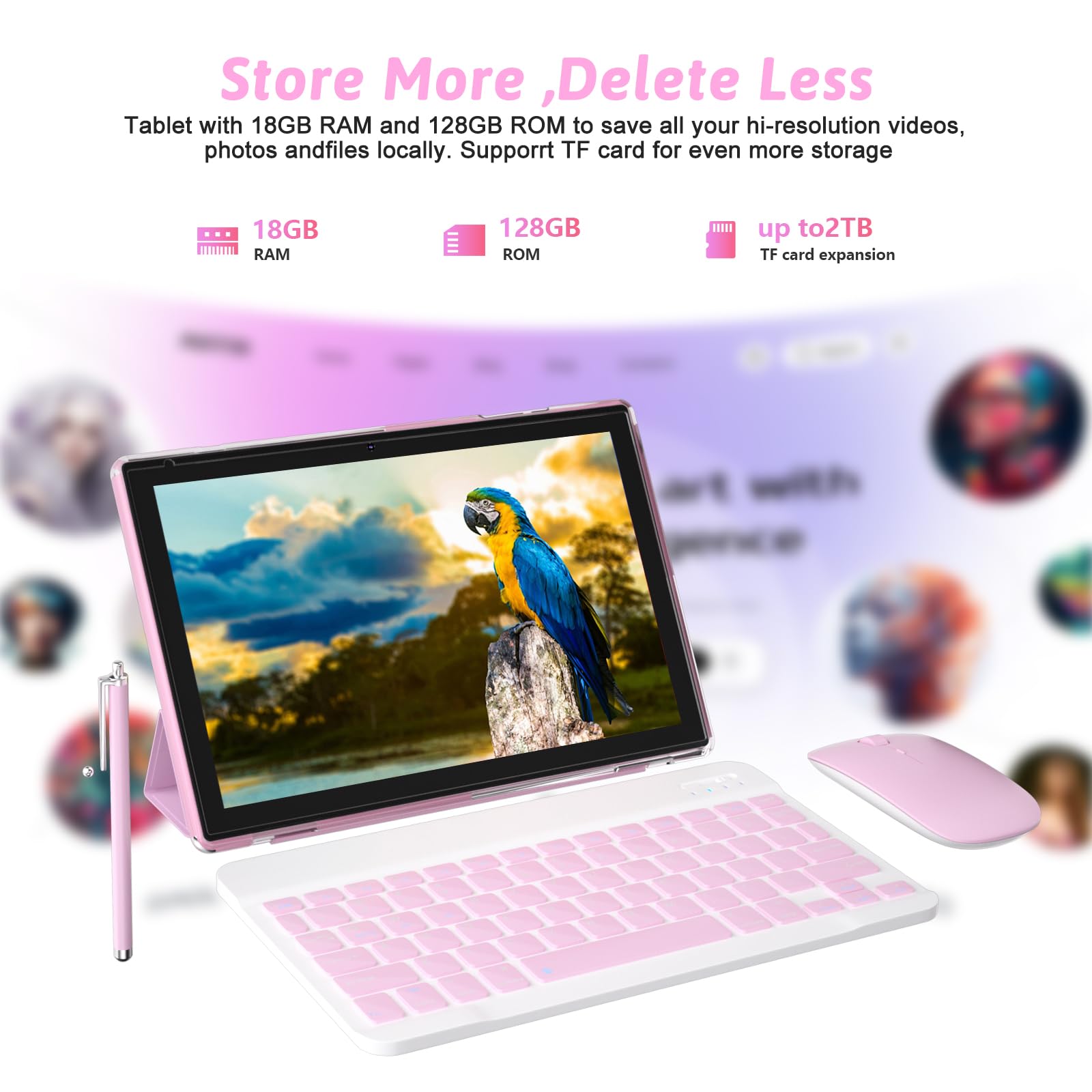 Amazon.com : ZZB Android 15 Tablet 10 inch Tablet 2 in 1