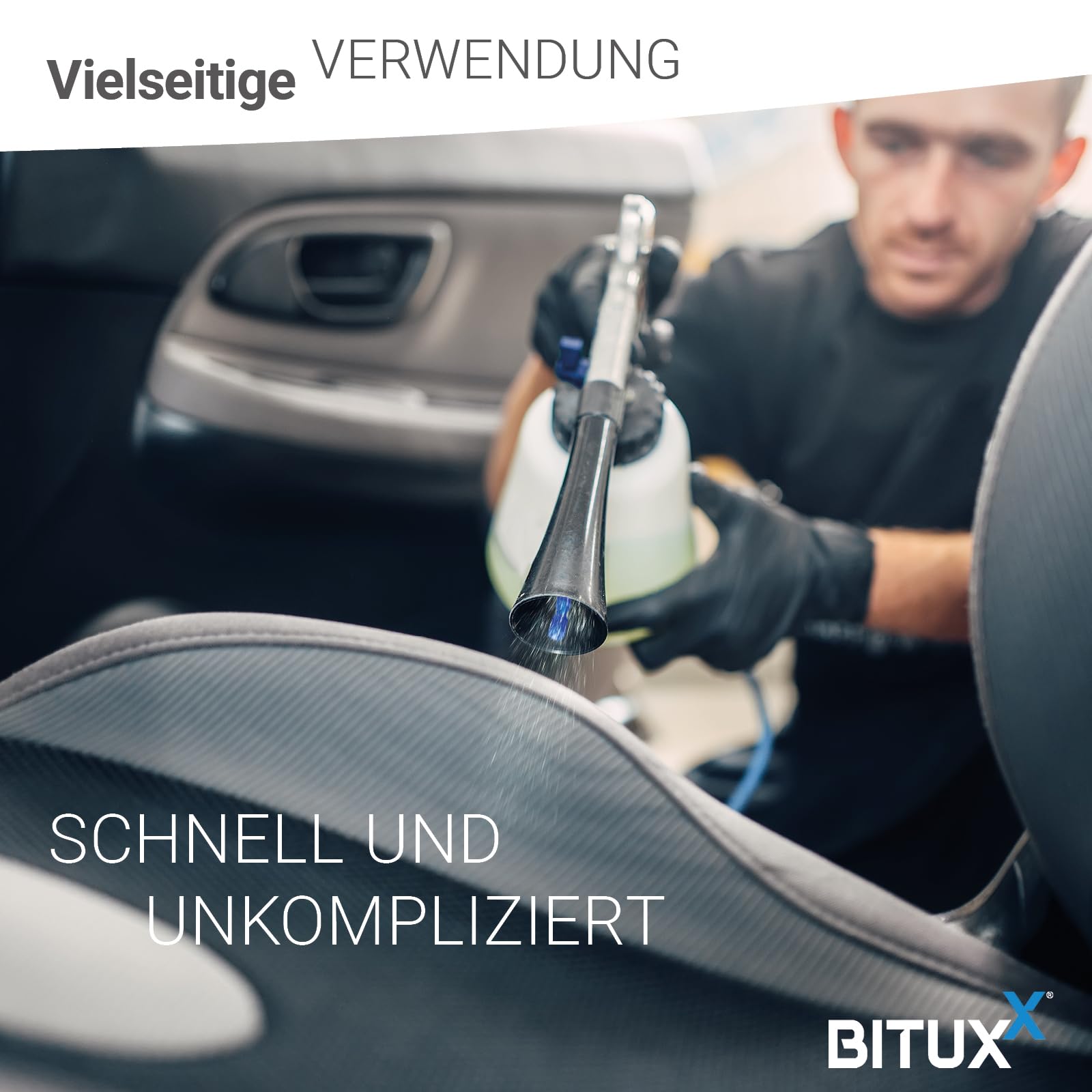 BITUXX® Druckluft Reinigungspistole Auto Kfz Luftdruck Reinigungspistole Waschpistole 1000ml
