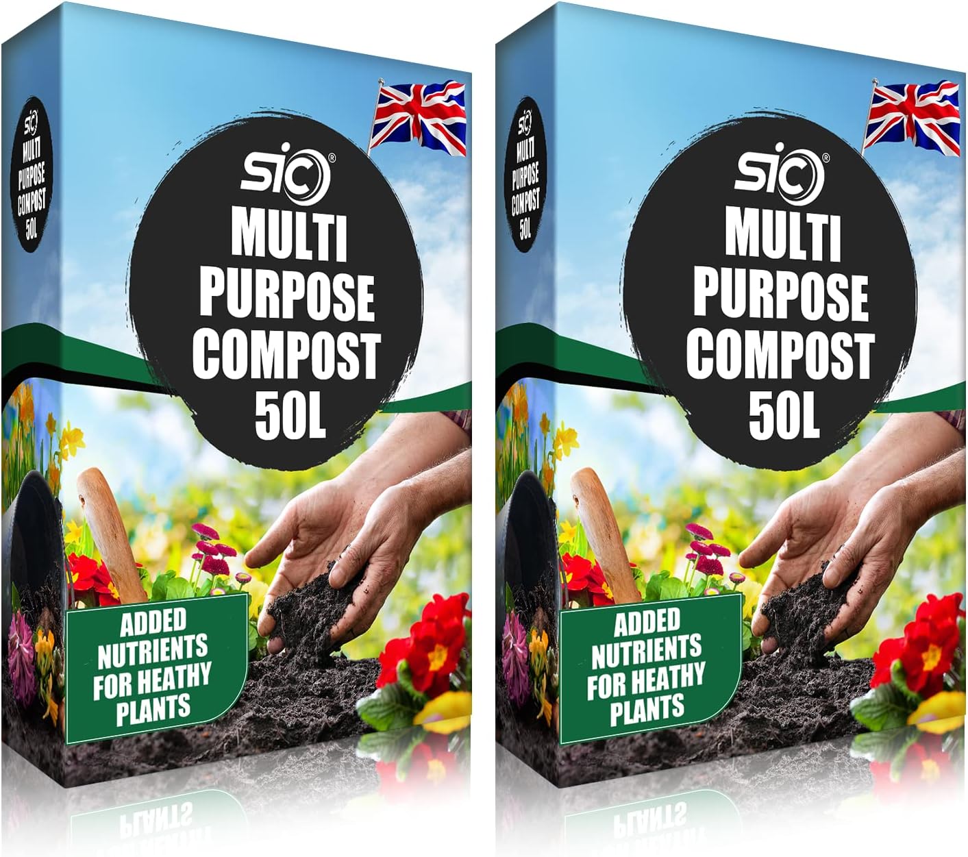 CB FUELS 2 X 60L GROWMOOR Multi Purpose Potting Compost Garden Beds Borders Pots Baskets