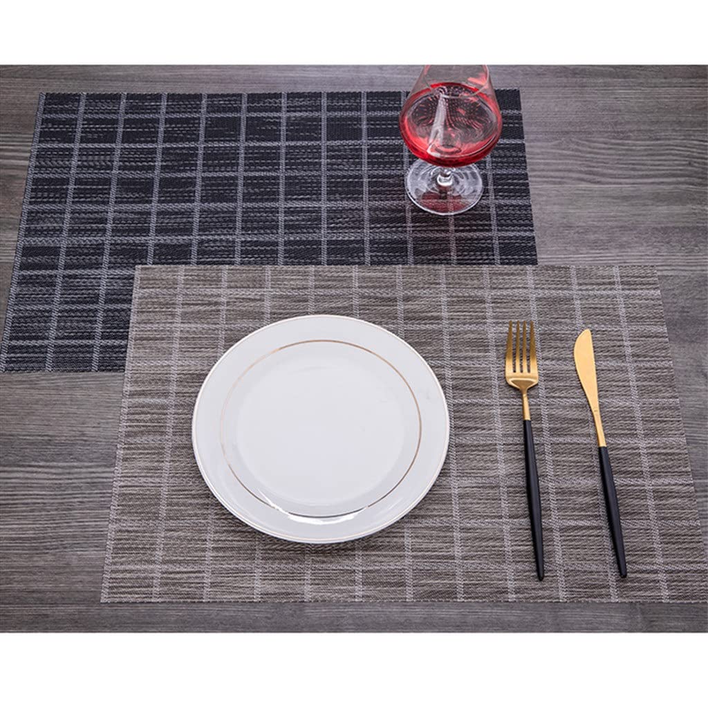 Décoration de Table, Sets de Table, Set de Table de Cuisine rectangulaire en PVC (6 pièces), Dessous de Plat Isolant Thermique, Accessoires