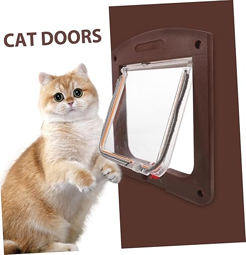 Miniatura 9 de Balacoo Puerta grande para perro, puerta de gato, puerta de bloqueo para puerta interior, accesorio para mascotas