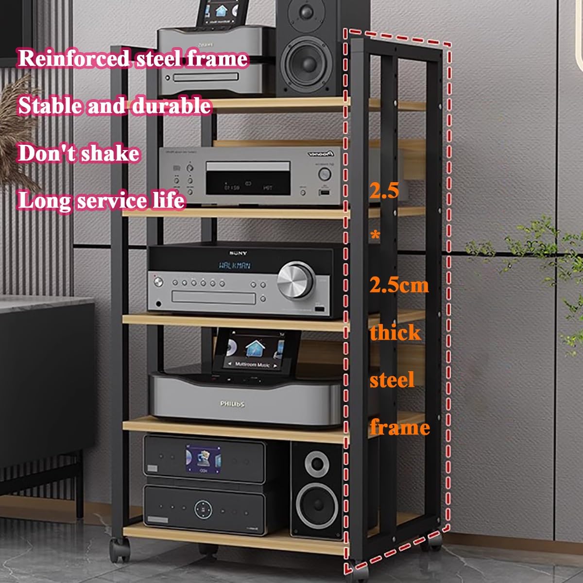 Yamaha A S1200, A S2200 en A S3200 drie versterkers met VU meters