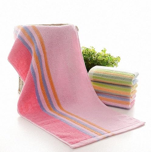 Miniatura 4 de 1 unids colorido arco iris 12.6x28.3 in jacquard suave cara toalla algodón pelo mano toallas badlaken toalla toalla mano regalo azul