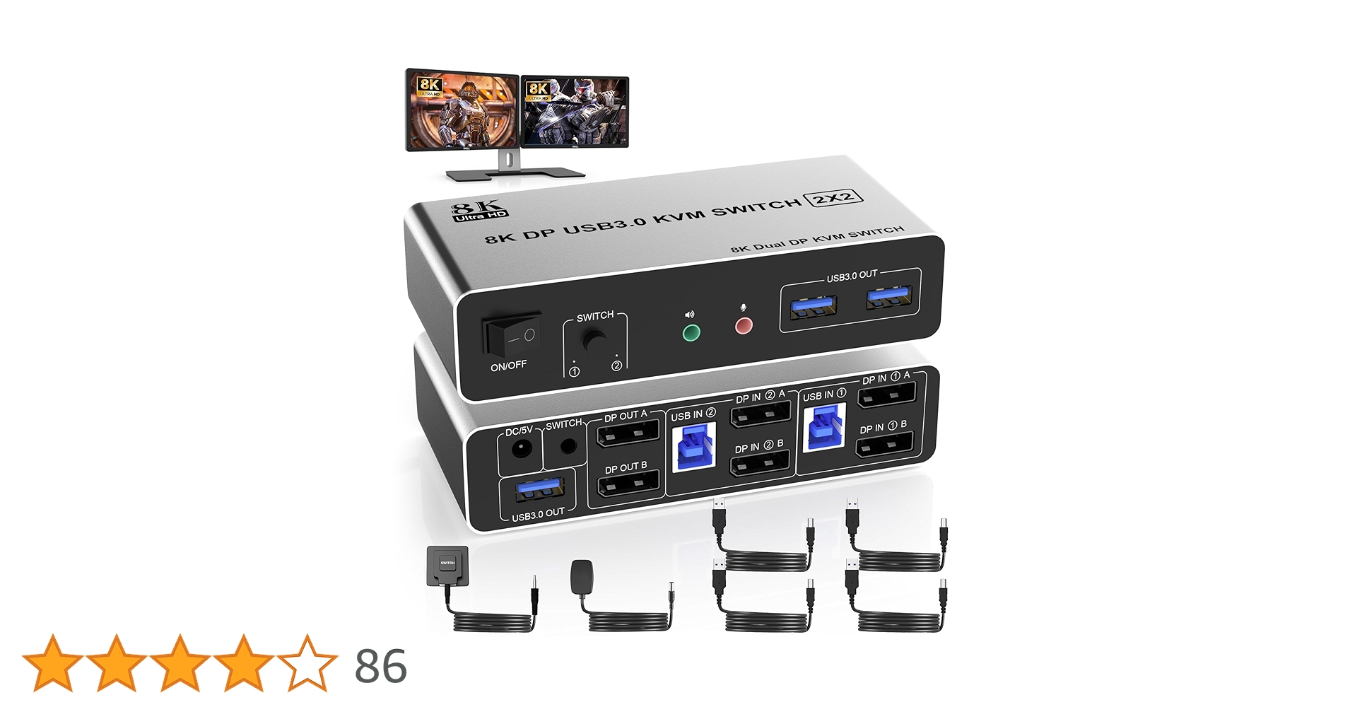 デュアルモニター USB3.0 KVM 切替器 2入力2出力 8K Amazon.co.jp: TESmart USB3.0 USB-C KVMスイッチ 2入力2出力