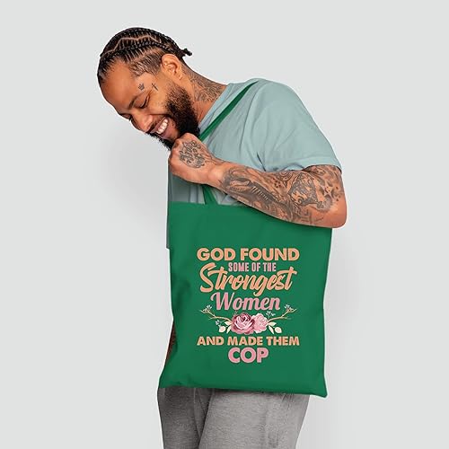 Miniatura 4 de Unique COP Gifts for Strong Women Perfect for Any Occasion Natural White Multicolor Canvas Tote Bag