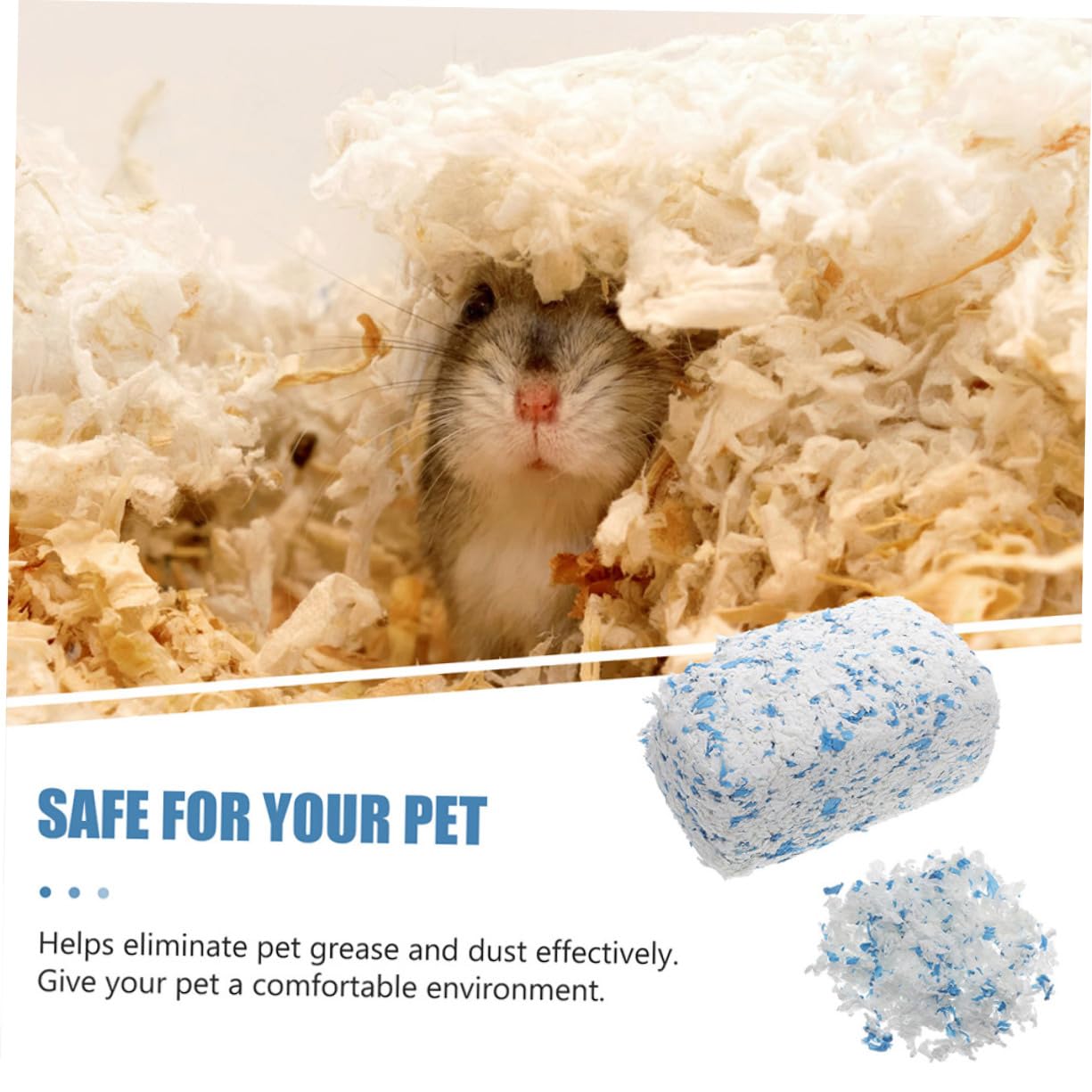 Yardwe Hamsterstreu Papierstreu für Hamster und Meerschweinchen, 2 Beutel
