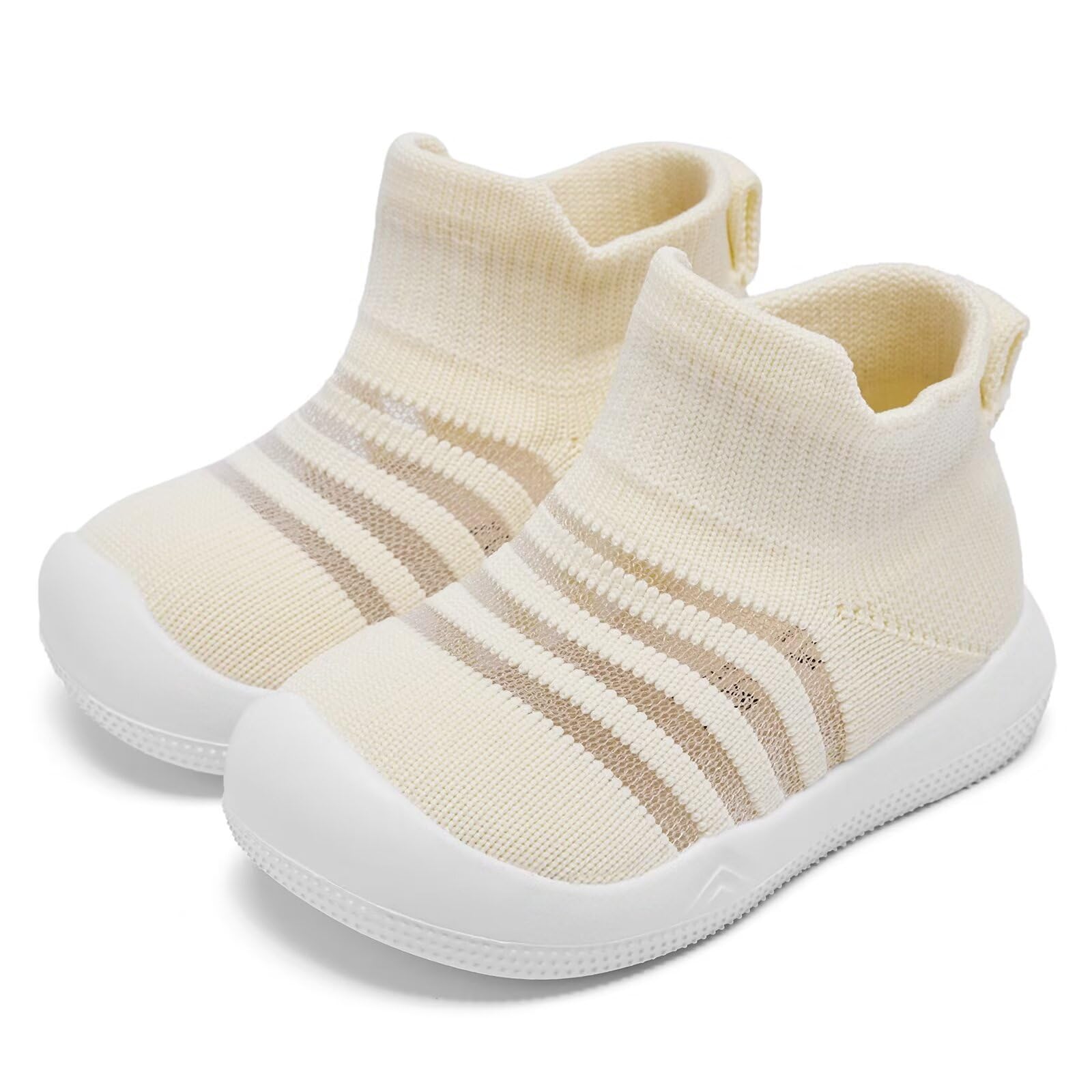 Eashi Baby Boy Girl Non-Skid Indoor Infant Walking Shoes Breathable Warm Elastic Sock Shoes with Memory Sole Protect Toes Outdoor Sneakers