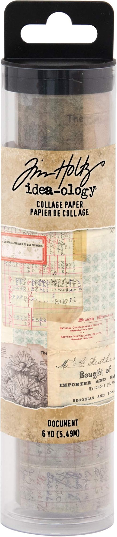Tim Holtz, Advantus Collage Document Semi-transparent Paper, multicolor