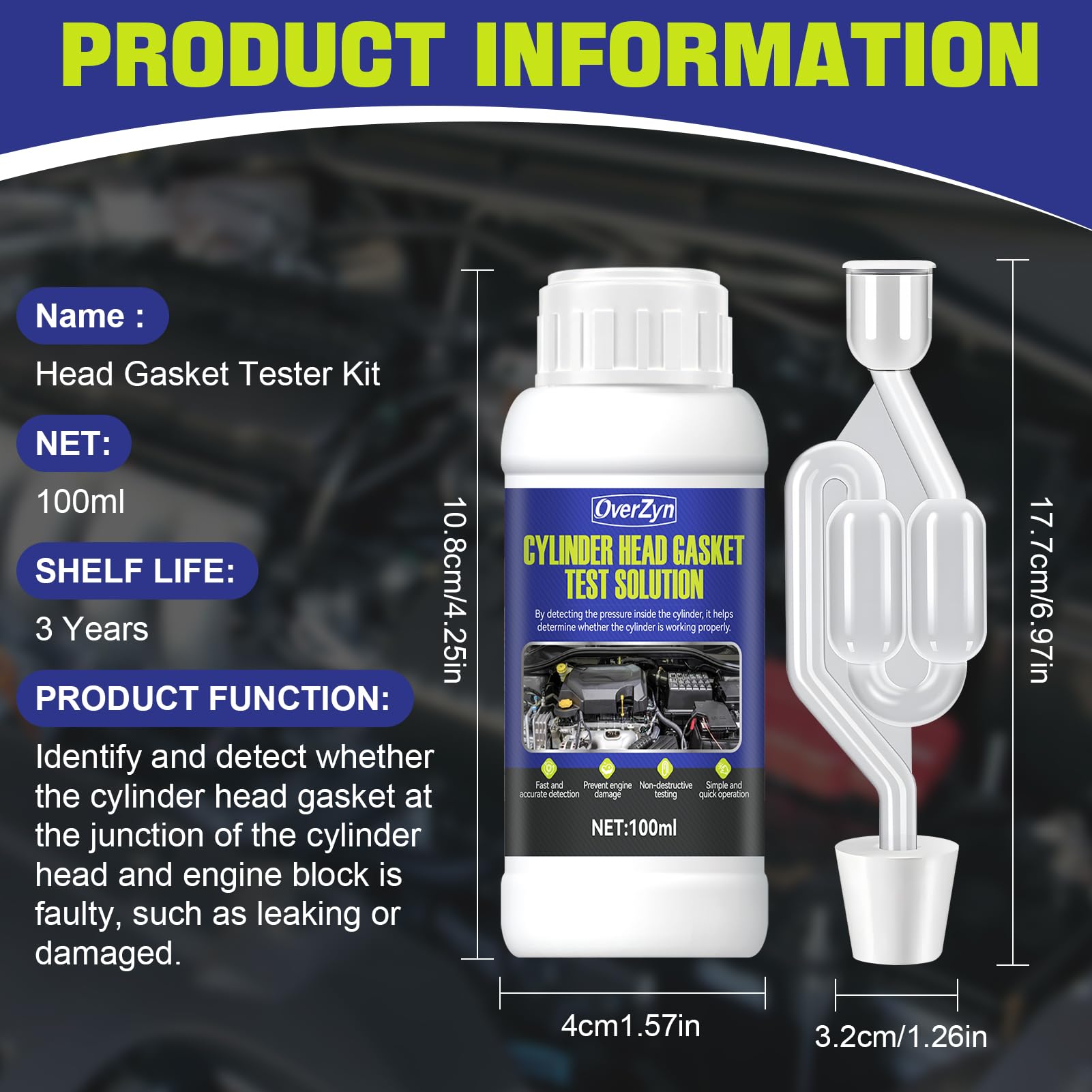 Head Gasket Leak Tester - Instant Results -7