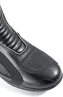 Vista 8 de KRONOX Botas de motocicleta blindadas para hombres y mujeres, botas de equitación de ajuste cómodo con cremallera, suela antideslizante,