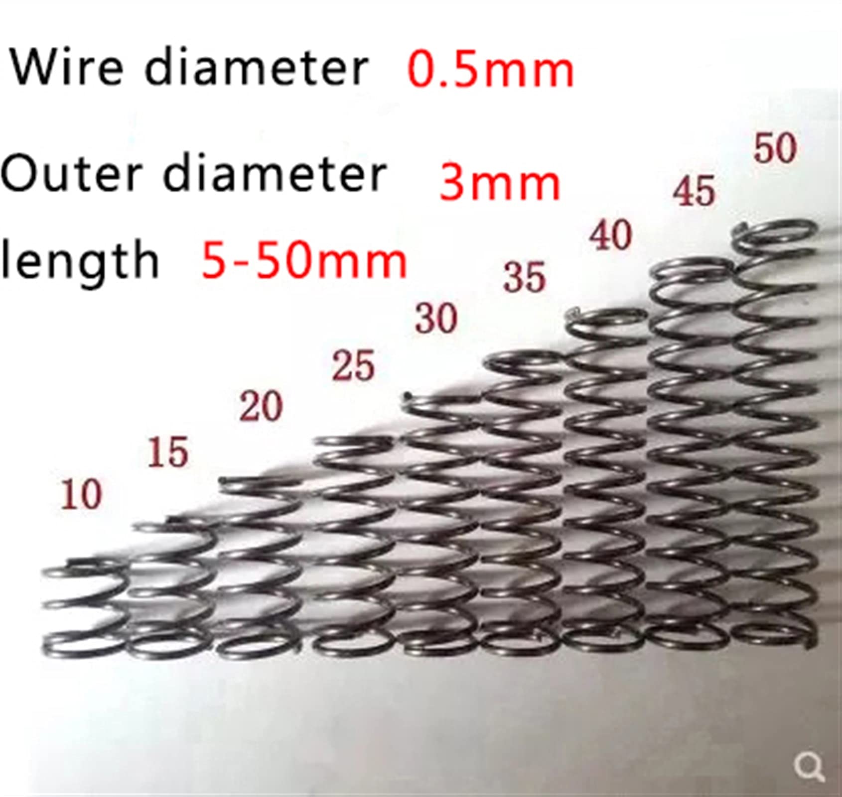 Cilky 1 pz Diametro del Filo 2.5mm Molla di Compressione in Cilky 1 pz Diametro del Filo 2.5mm Molla di Compressione in