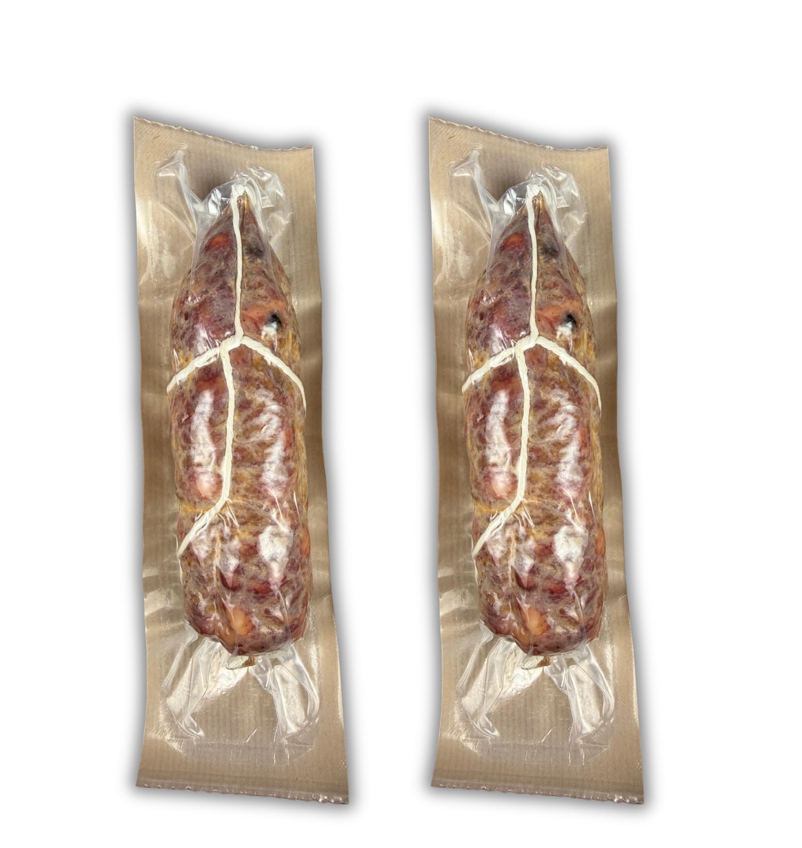 Machegusto!® - 2 x 290g Soppressata Classique – Charcuterie Italienne Affinée de Porc Sélectionné | Goût Intense et Traditionnel | Idéale pour Plateaux, Apéritifs et Sandwichs | Artisanal 2 x 290g