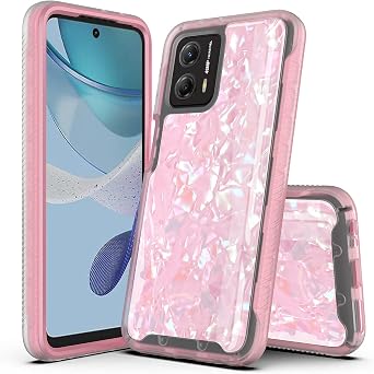 Compatible with Moto G Stylus 5G 2023 Case, Hybrid Graphic Design Pattern Cover Case for Moto G Stylus 5G 2023 Pink Shell