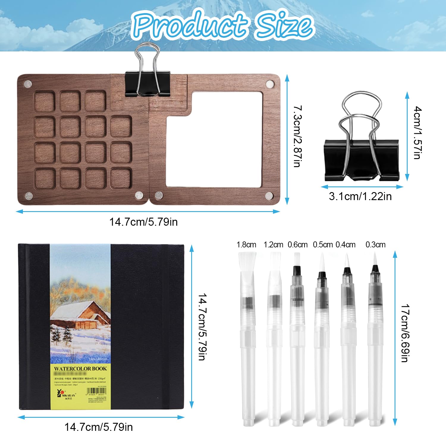 Carnet Aquarelle Palette Aquarelle Portable Pour Voyage Et