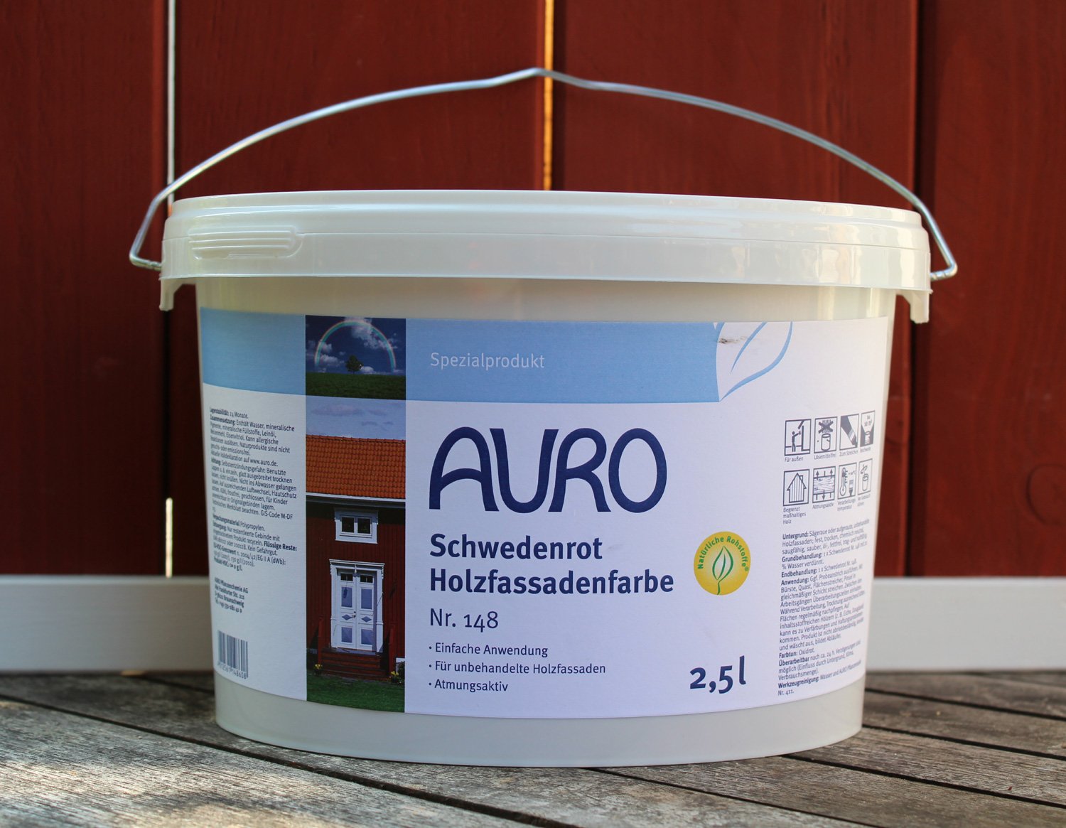 Auro Schwedenrot Holzfassadenfarbe