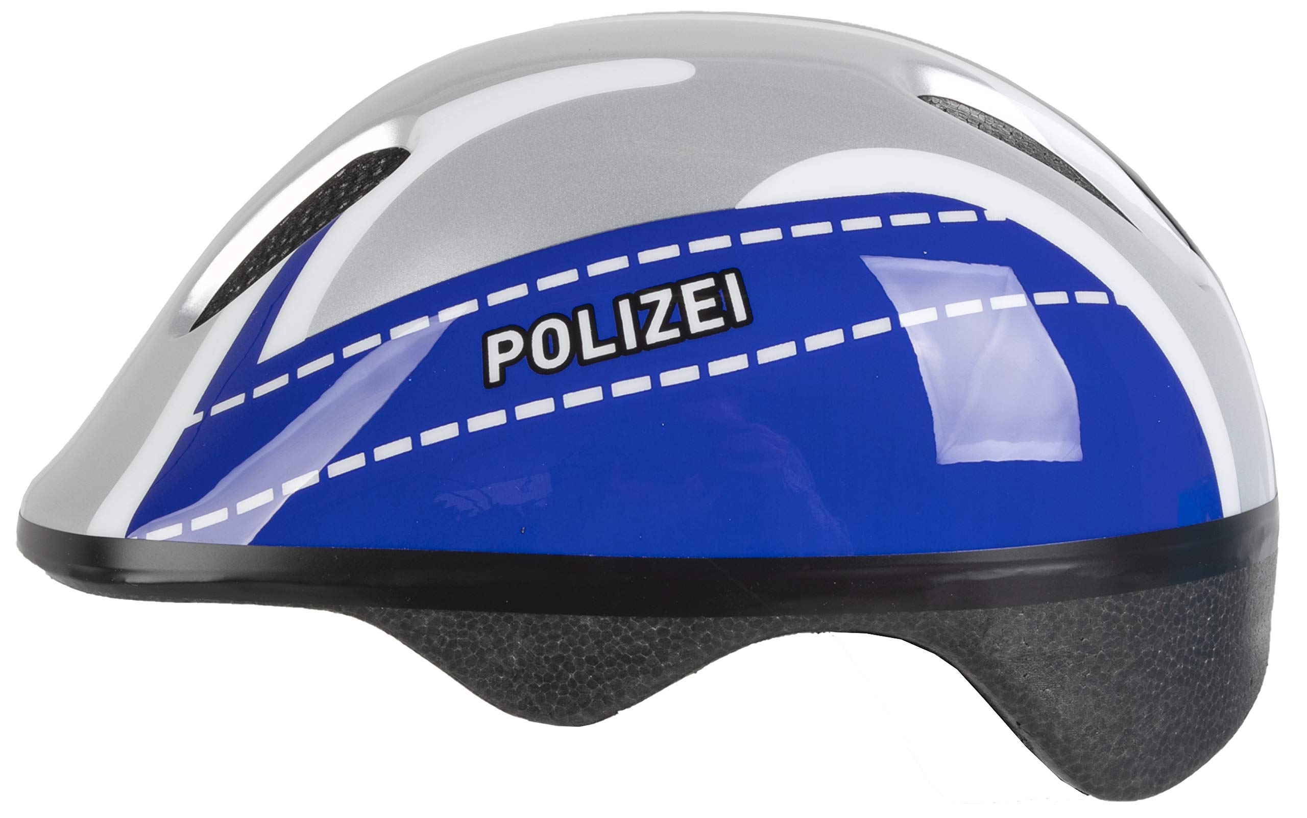 M-Wave 731042 Children's Bicycle Helmet Police Silver/Blue 52-57 cm Sports & Outdoors