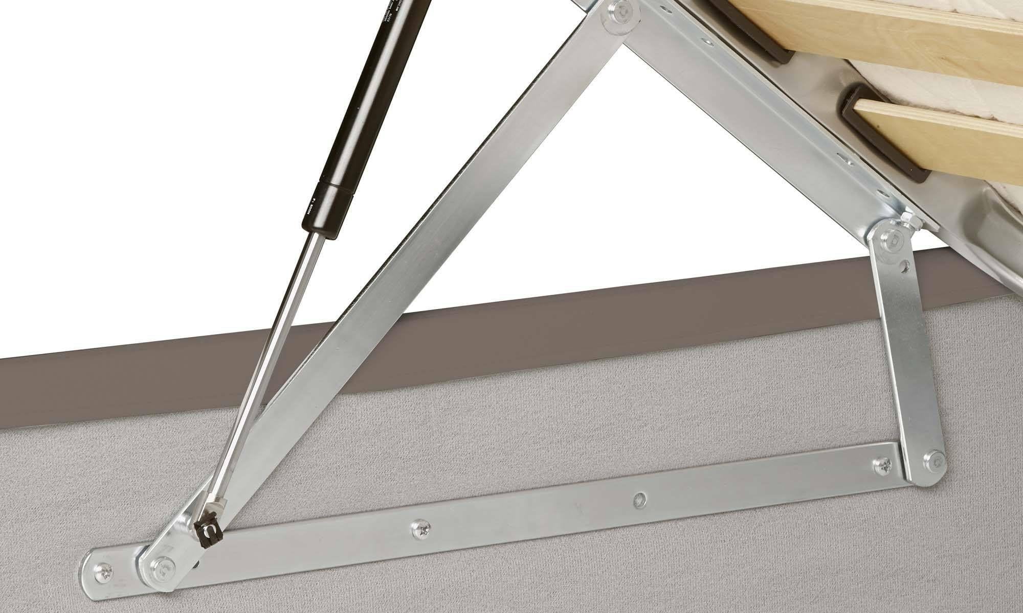 Talamo Italia - Lit double Michela, lit coffre avec revêtement en éco-cuir, avec matelas 140x190 cm inclus, 100% Made in Italy, gris tourterelle