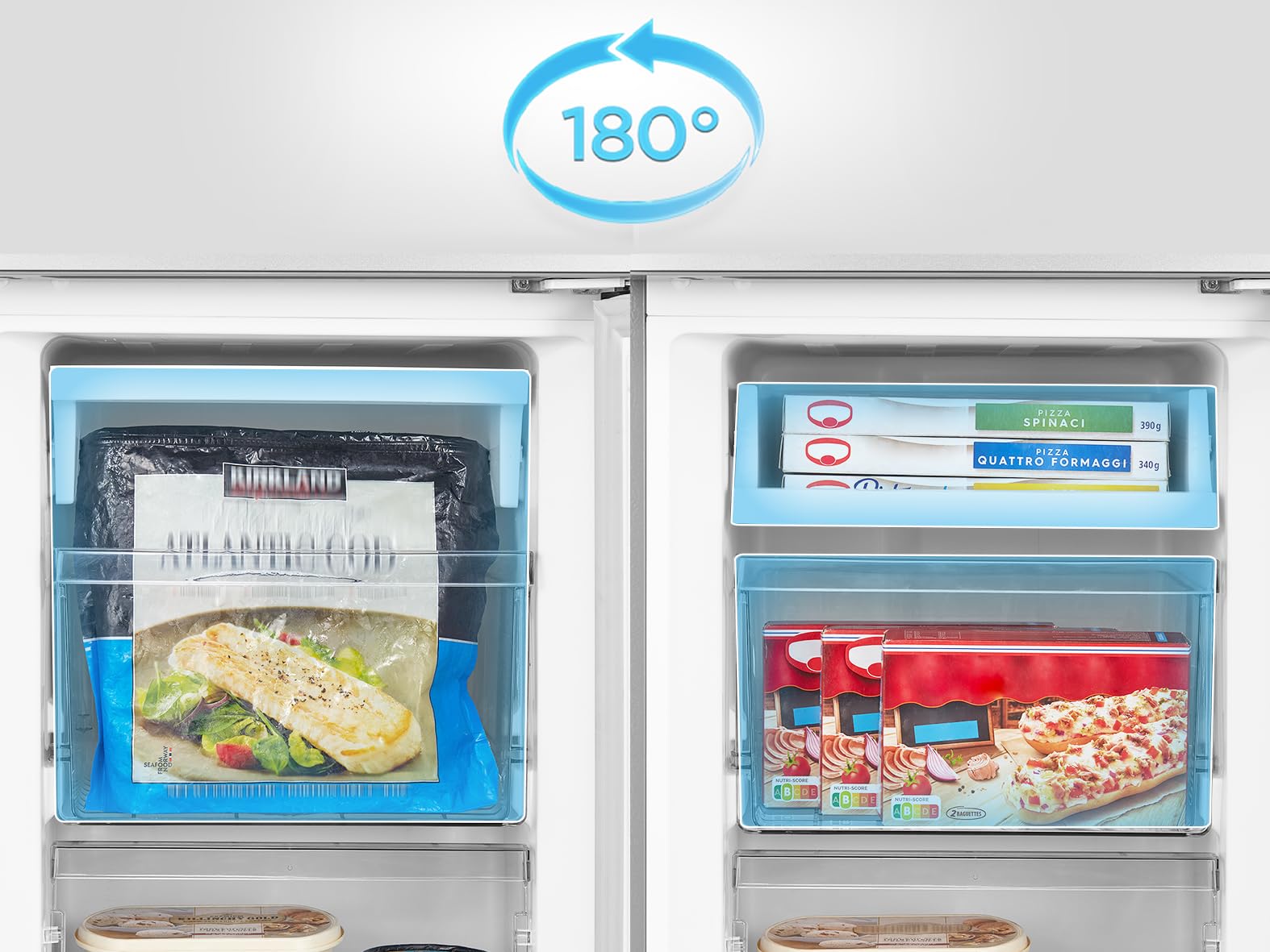 Schneider SCCB174LFEW - Réfrigérateur combiné 174L Blanc