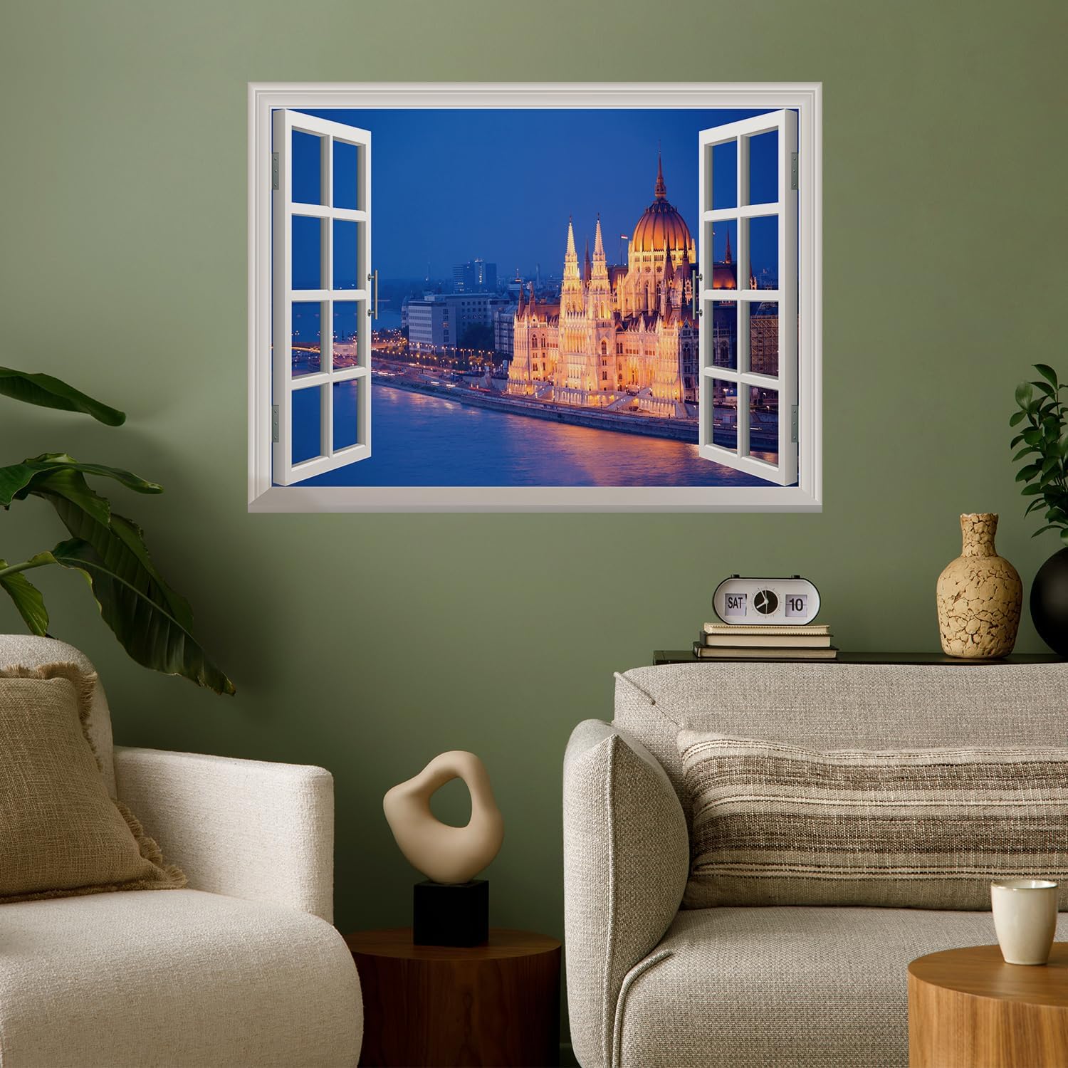 wall26 Self-Adhesive Wallpaper Large Wall Mural Series (36"x48", Beautiful View of a Grand Palace)
