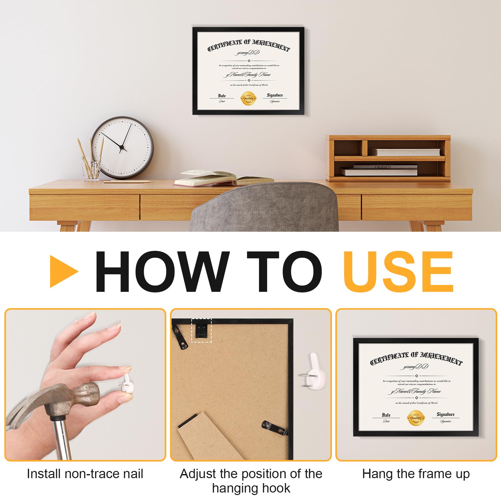 Certificate Frames - 8.5x11 Diploma Frames (5 Pack) -7 Certificate Frames - 8.5x11 Diploma Frames (5 Pack) -7