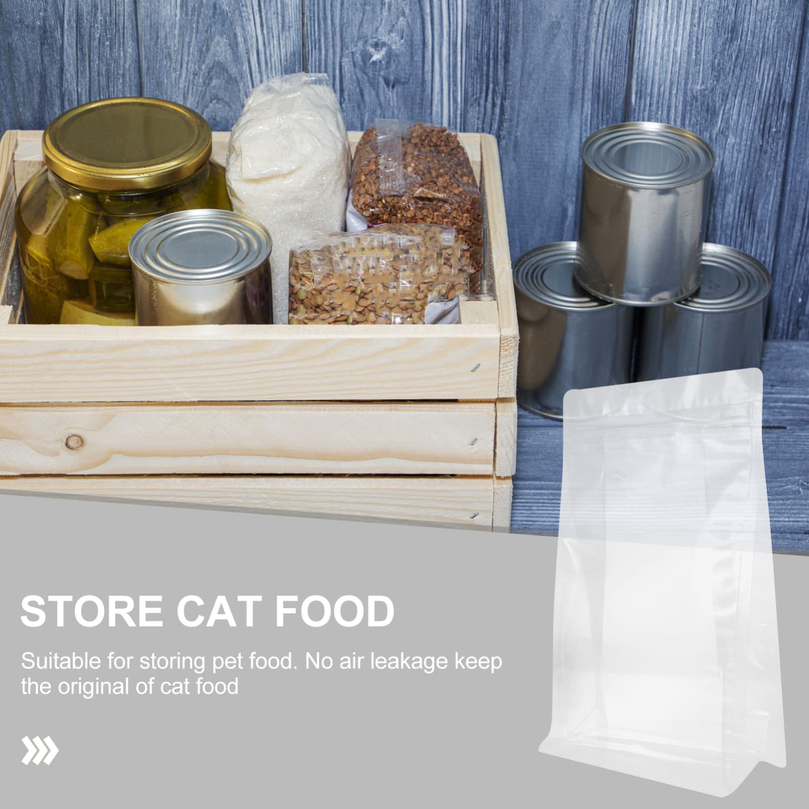 Mipcase 3 Ensembles Un Sachet Hermétique Bouffant Sceller Les De Stockage Des Aliments Accessoires Pour Chats D'odeur Chien Chat Fournitures De Chat Blanche Opp 30 Pièces * 3