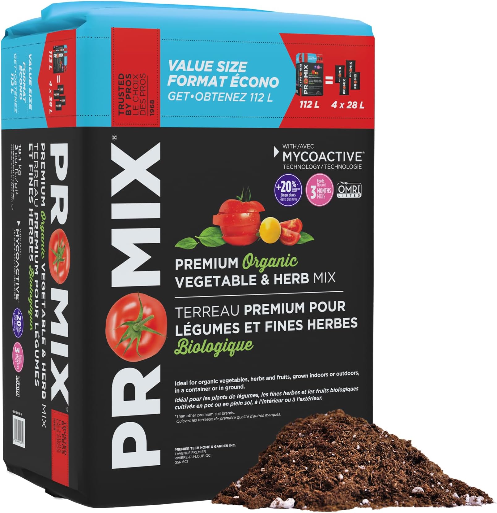 2 Cu.Ft. Vegetable and Herb Potting Soil Mix