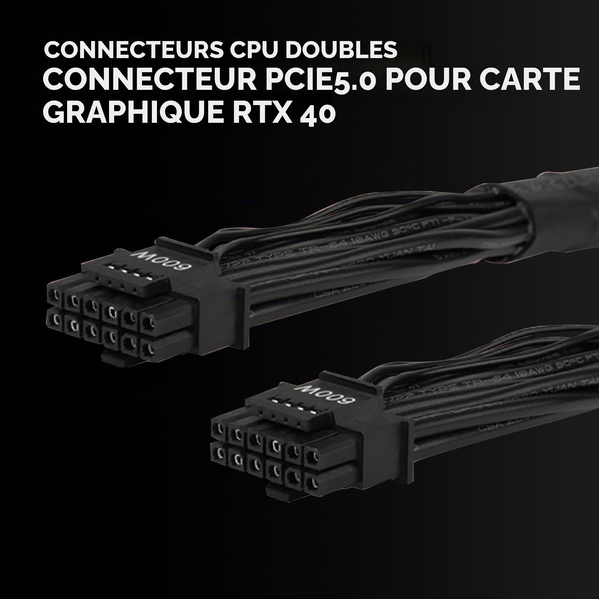 Aerocool LUXPRO850, Alimentation 850W, Certifiée 80Plus Bronze 230V EU, Efficacité +88%, Condensateurs Japonais 105°C, Ventilateur FDB 14cm APFC, ATX 3.0 et PCIe 5.0, Garantie 5 Ans, Noir
