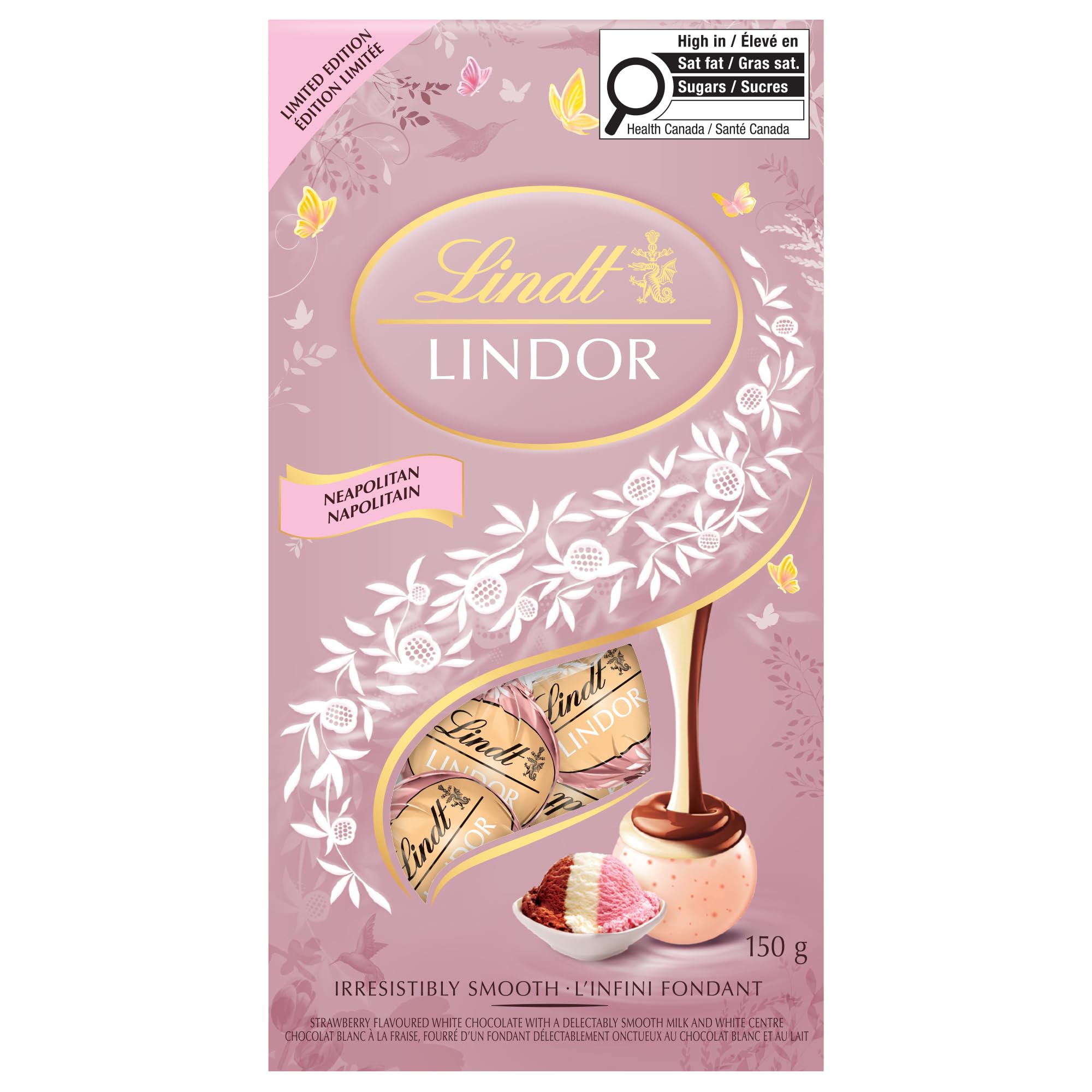 Lindt LINDOR Neapolitan Chocolate Truffles Bag, 150g : Amazon.ca