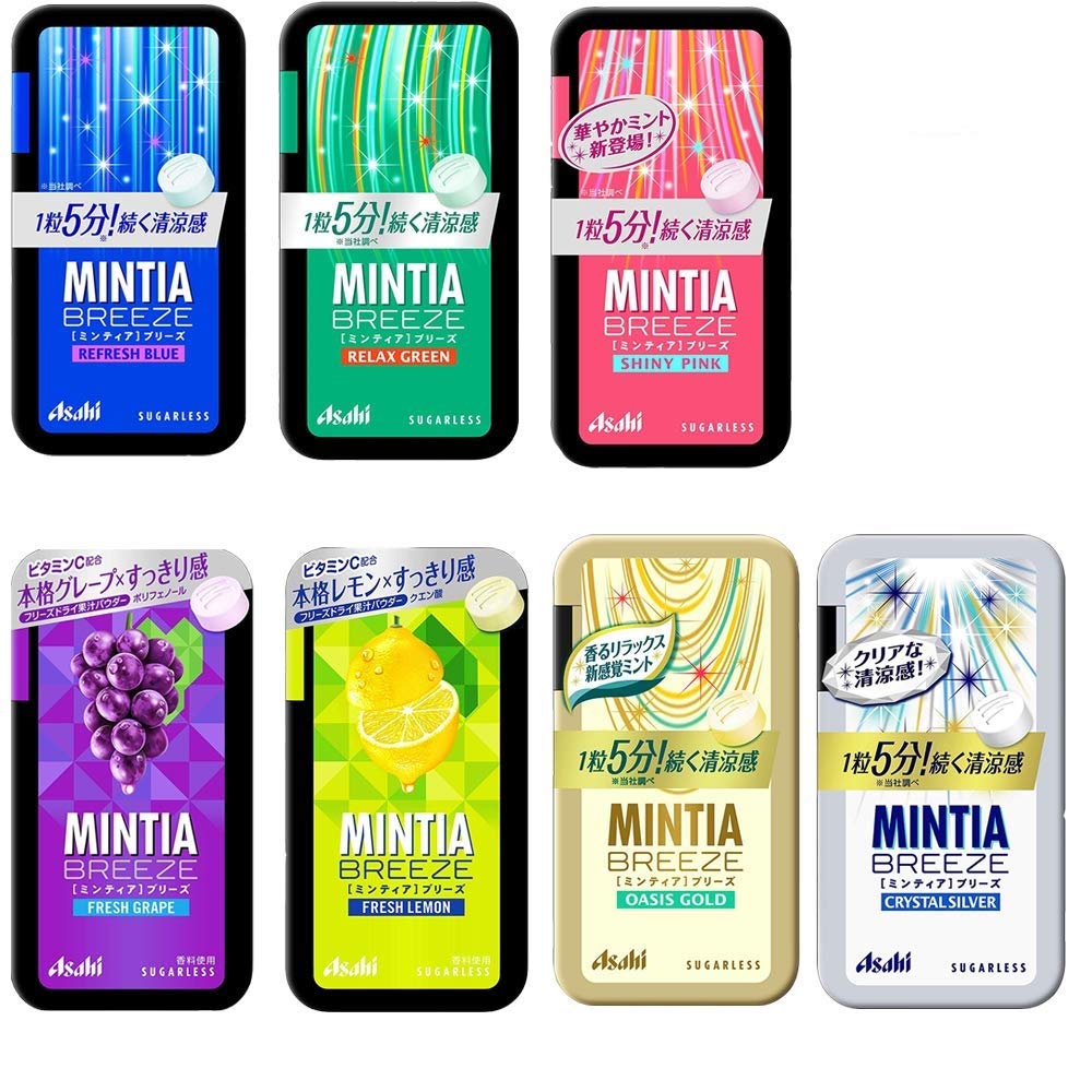 Amazon.com : Mintia Breeze(5pcs, 0.8oz) Randomly 5Types Flavors