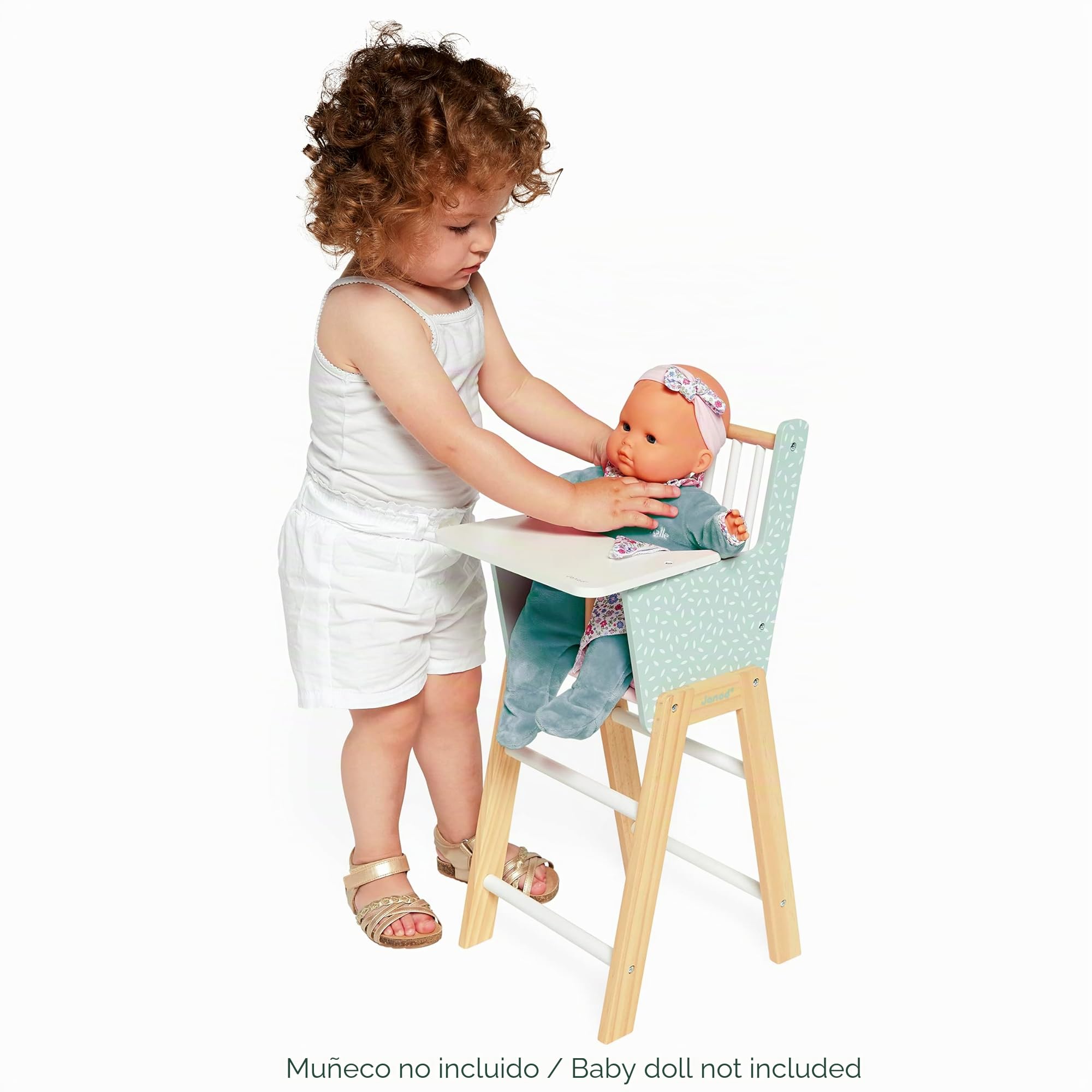 Janod - Trona Zen de Madera FSC - Juego de Imitación - Accesorio para Muñeca y Muñeco hasta 42 cm - A Partir De 3 Años, J05901
