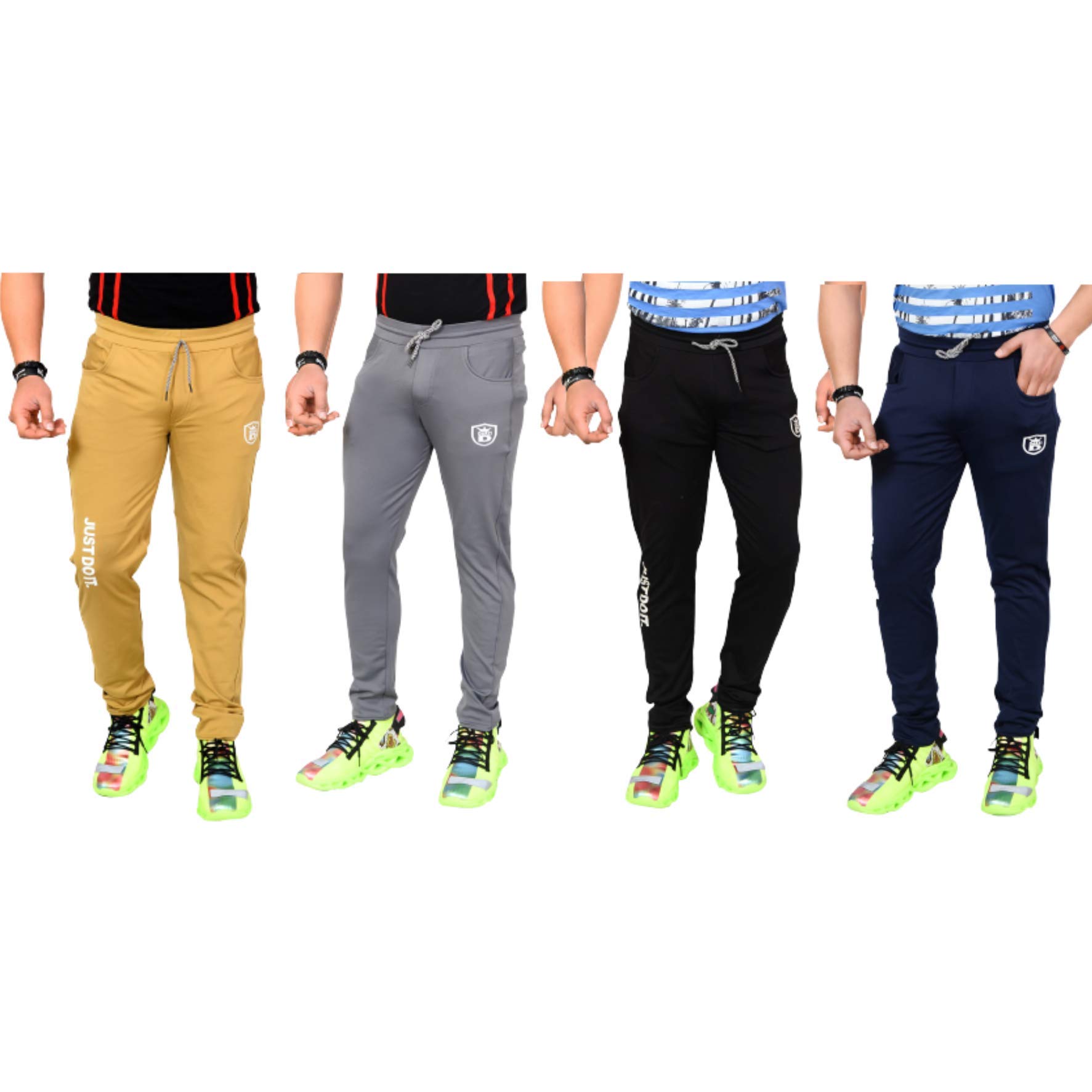 cierge Men's Polyester Solid Pyjama Bottom Pack of 4-picture-20