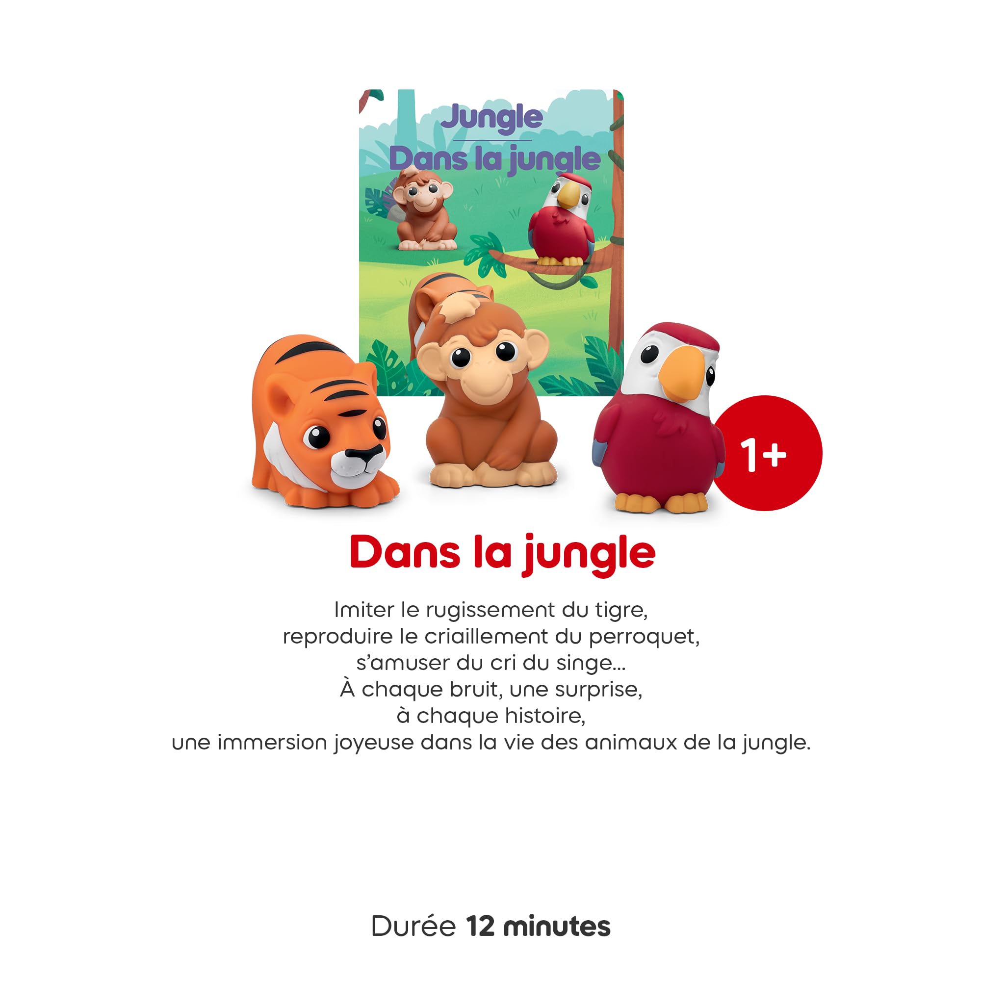 tonies Coffret Mes Premiers, dans La Jungle, Compatible Toniebox 1 & 2, Personnage Audio, boîte à Histoires Vendue séparément, 1 Ans et +