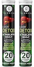 GLOWSIK Liver Detox Effervescent Tablets | Liver Detox Supplement | Plant Based Liver Support Supplement | Drop, Dissolve, Fizz, Drink | 400mg Milk Thistle | 10 Super Ayurvedic Herbs (40 Tablets)