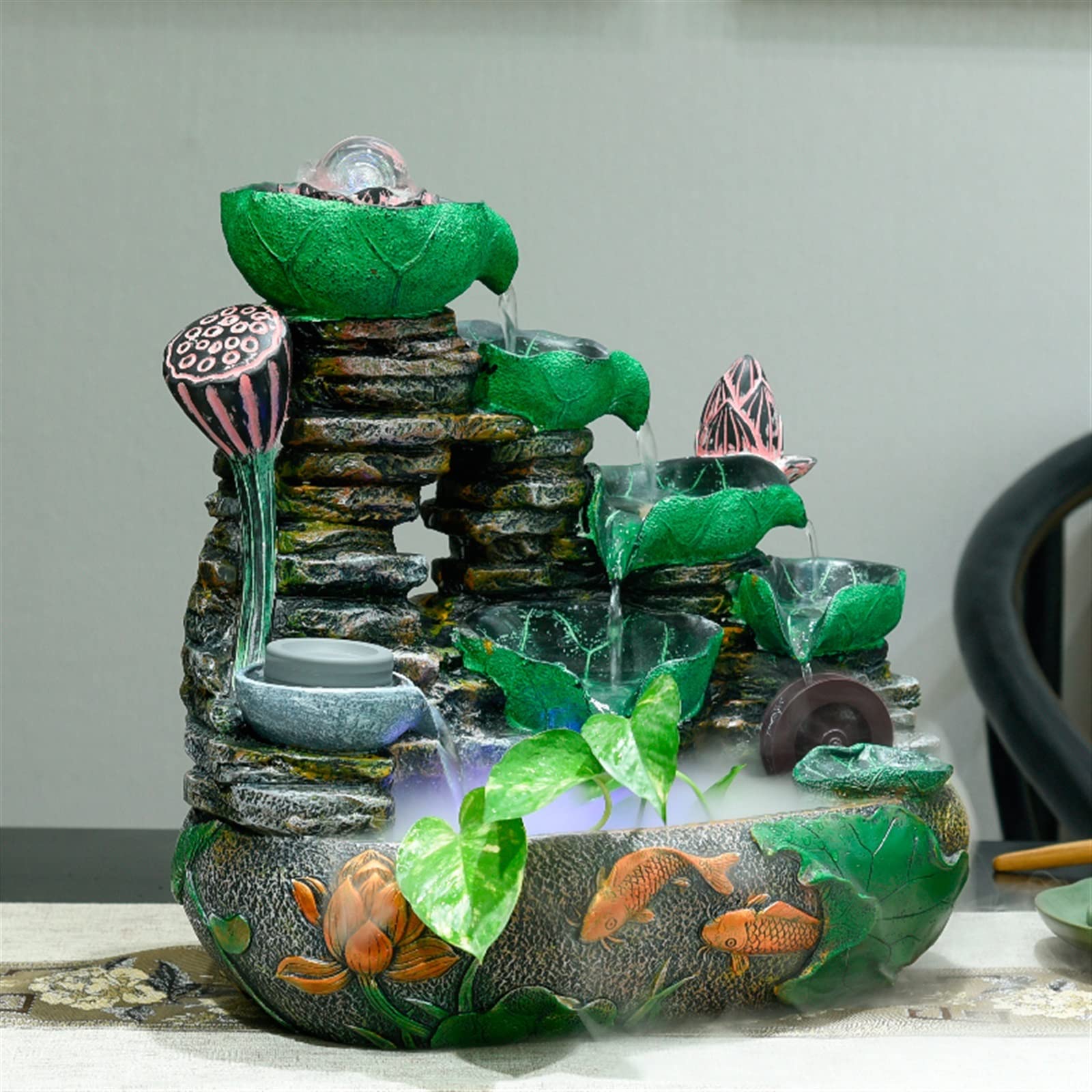 Ruota Per Fontana Diametro 3.5-21 Cm &ndash; Azionata Da Acqua/vento, Ornamento Stagno E Rockery