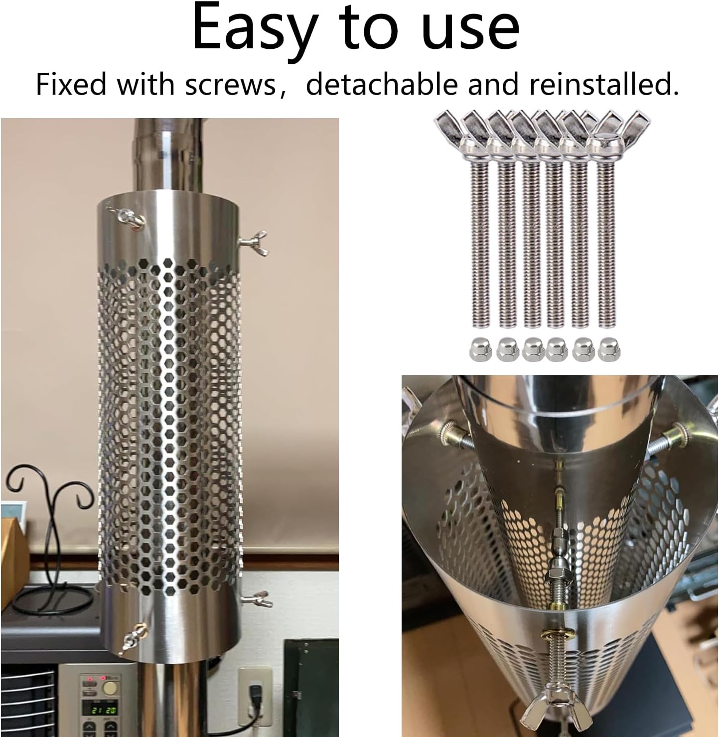 Chimney Anti-Scalding Mesh Cover,stove jack kit for tent,Stainless Steel Outdoor Camping Chimney Pipe, Tent Protector For Winter Camping
