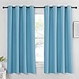 NICETOWN Room Darkening Curtain Panel - (52 inches W x 108 inches L, Teal Blue, 1 Panel) Toddler Boy Bedroom Drape with Grommet Top, Energy Smart Window Treatment Curtain