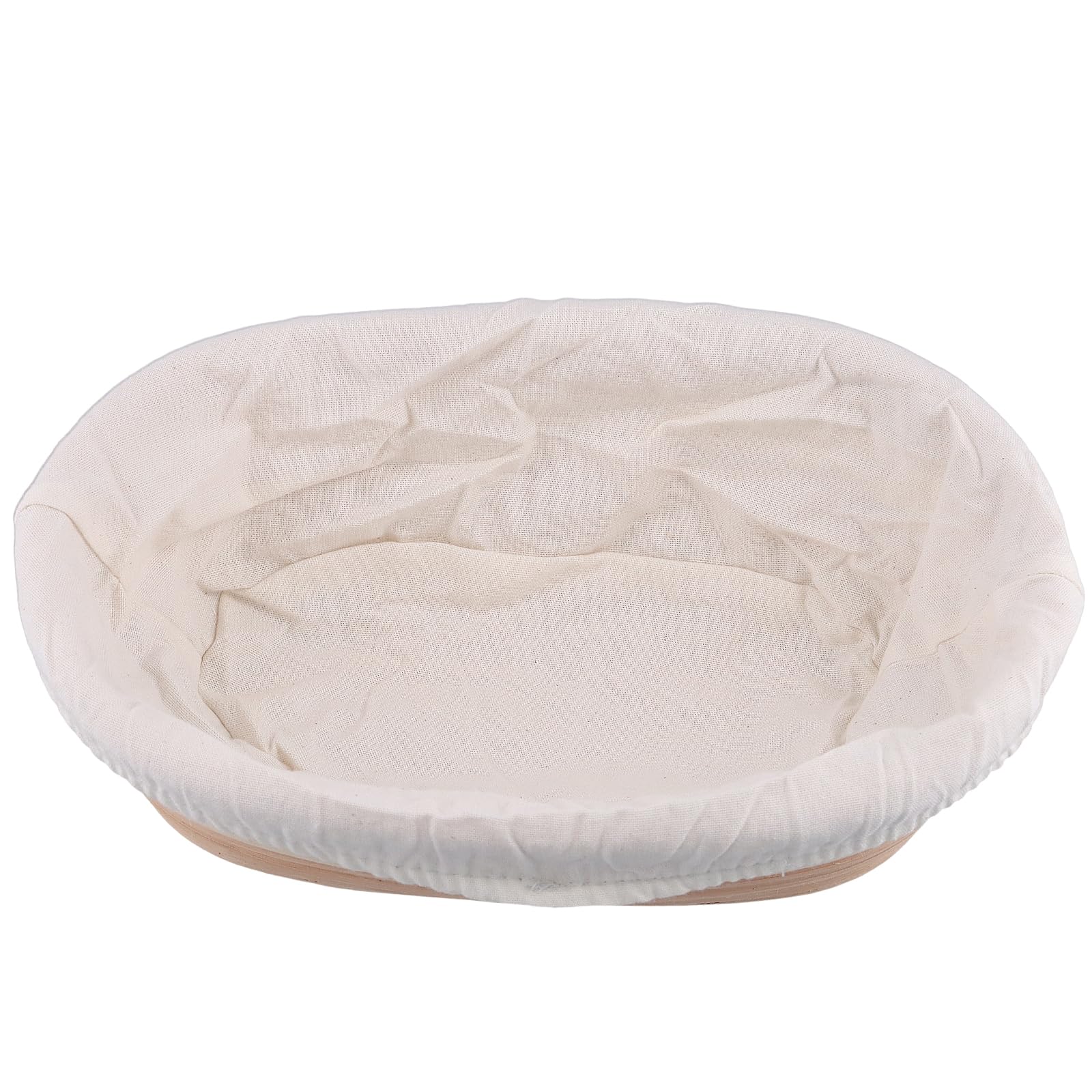 SINJEUN 4 cestini ovali per lievitazione del pane con fodera, 25 x 15 x 8 cm, cestini per lievitazione del pane in rattan, per lievitazione dell'impasto