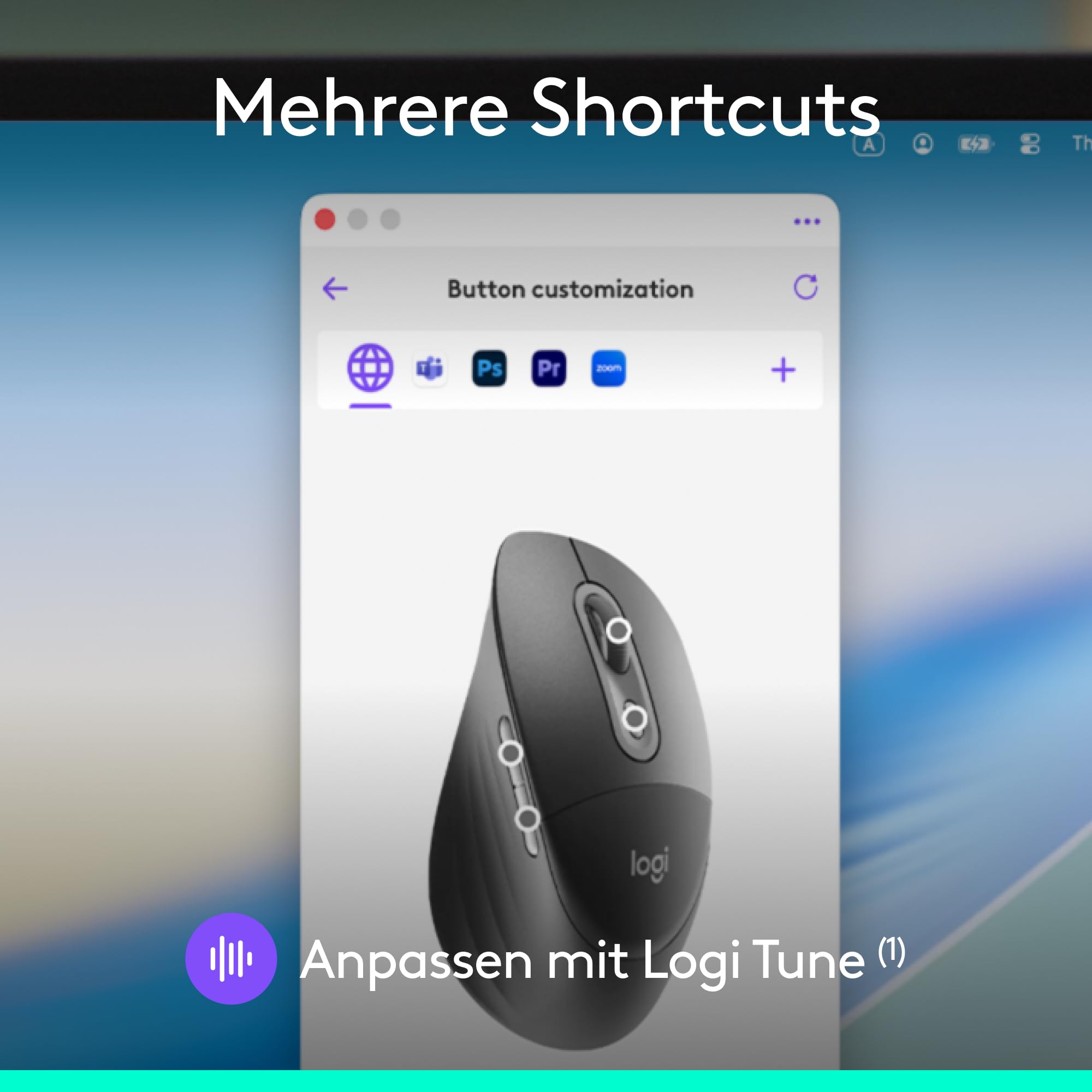 Logitech Signature Comfort Plus Combo MK880 for Business | Kabellose Tastatur & Maus, Handballenauflage, leise Klicks, Bluetooth, Windows/macOS, DEU QWERTZ - Graphit