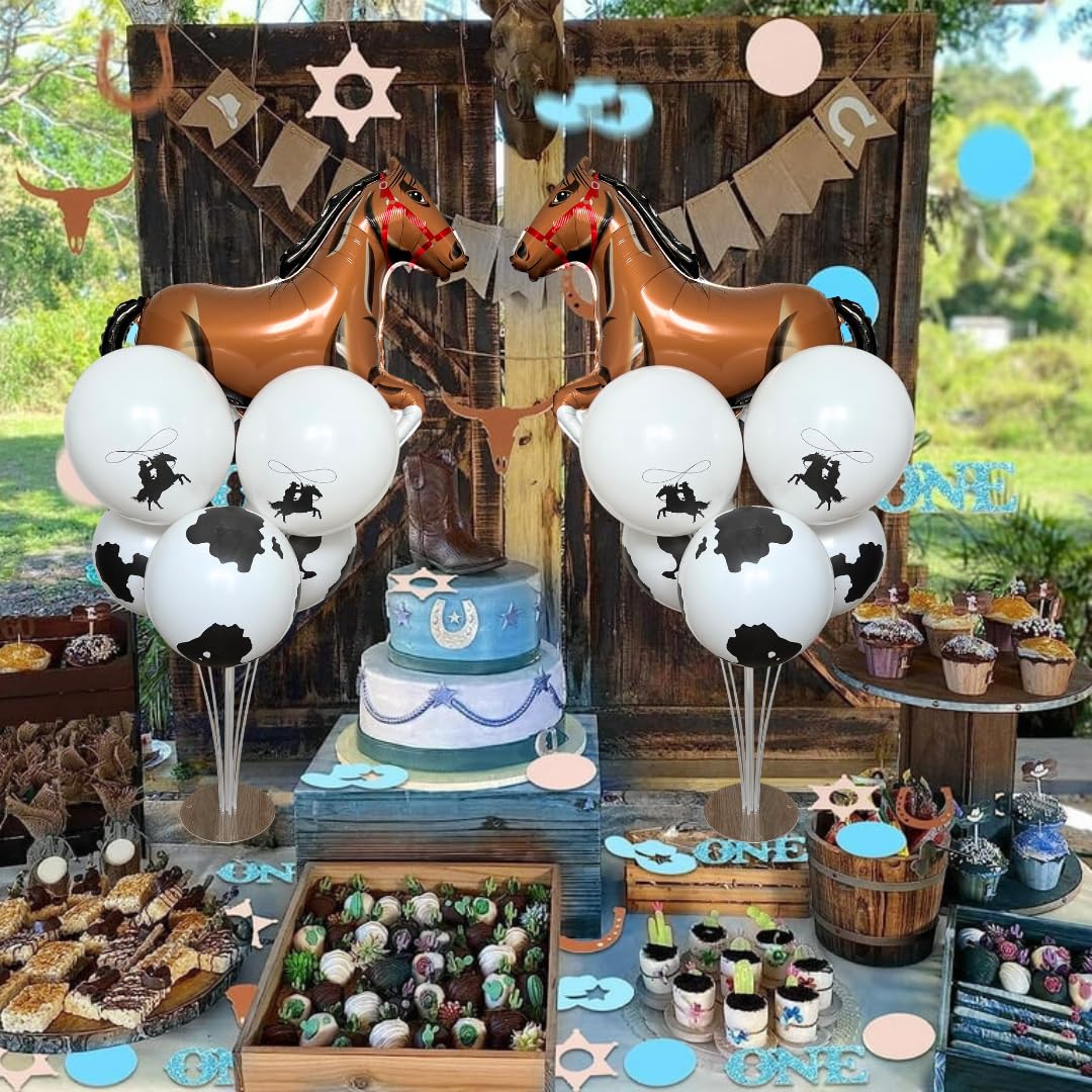 Amazon.com: My First Rodeo Balloon Stand Kit | Western