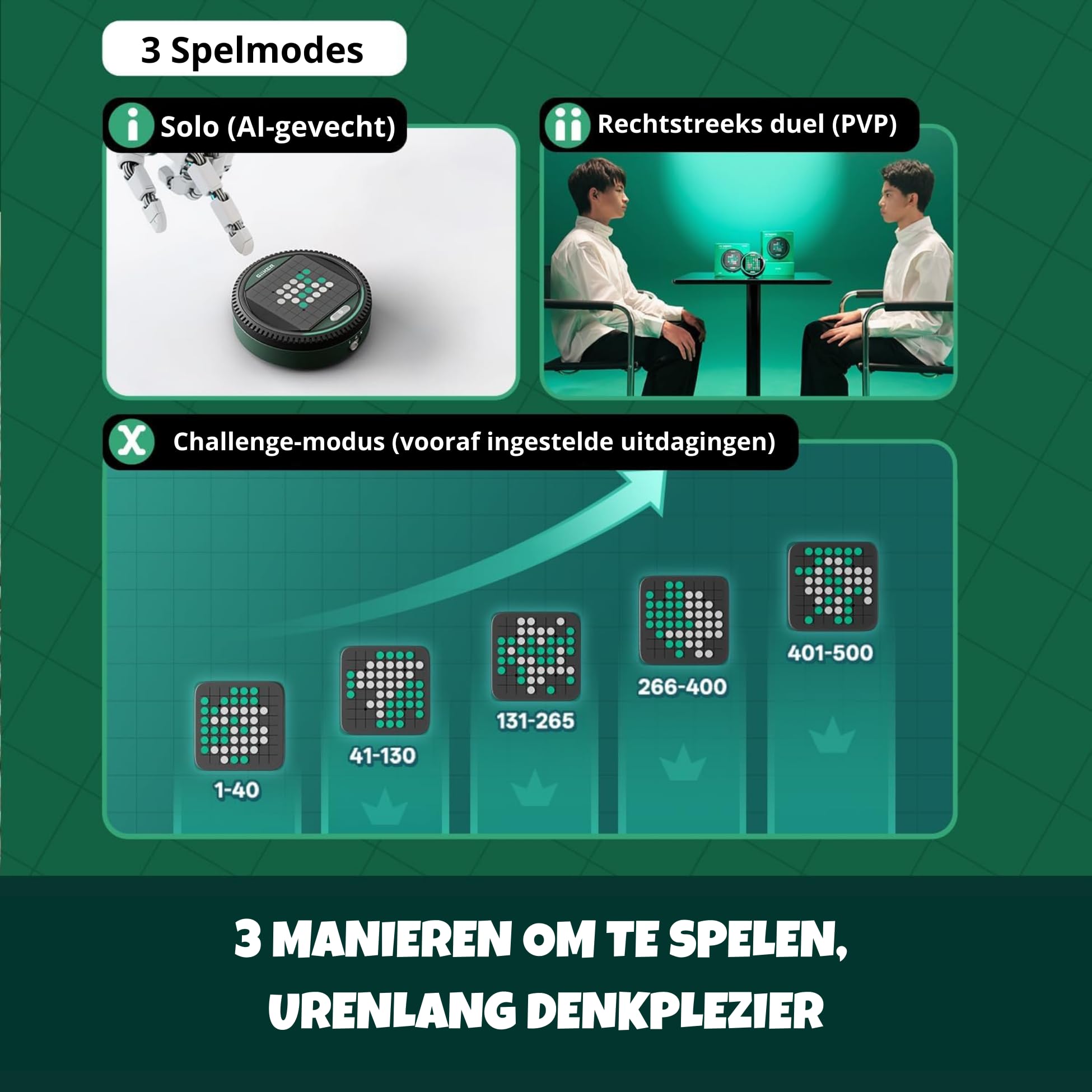 GiiKER Super Reversi - 8x8 Slim gra planszowa LED | Gra strategiczna Reversi/Othello | Solo AI + 2 graczy | 500 poziomów wyzwań | Od 6 lat