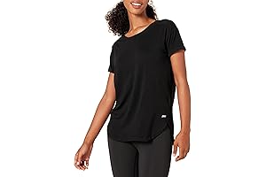 Amazon Essentials Women's Studio Relaxed-Fit Lightweight Crewneck T-Shirt, Perfect for Casual and Active Wear