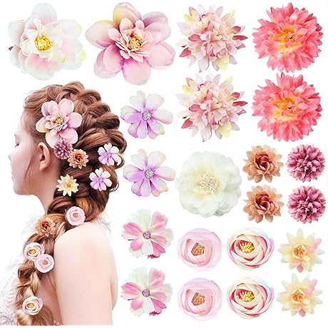 Enrich Your Locks with 21Pcs Flower Hair Accessories: A Boho Symphony for Every Occasion