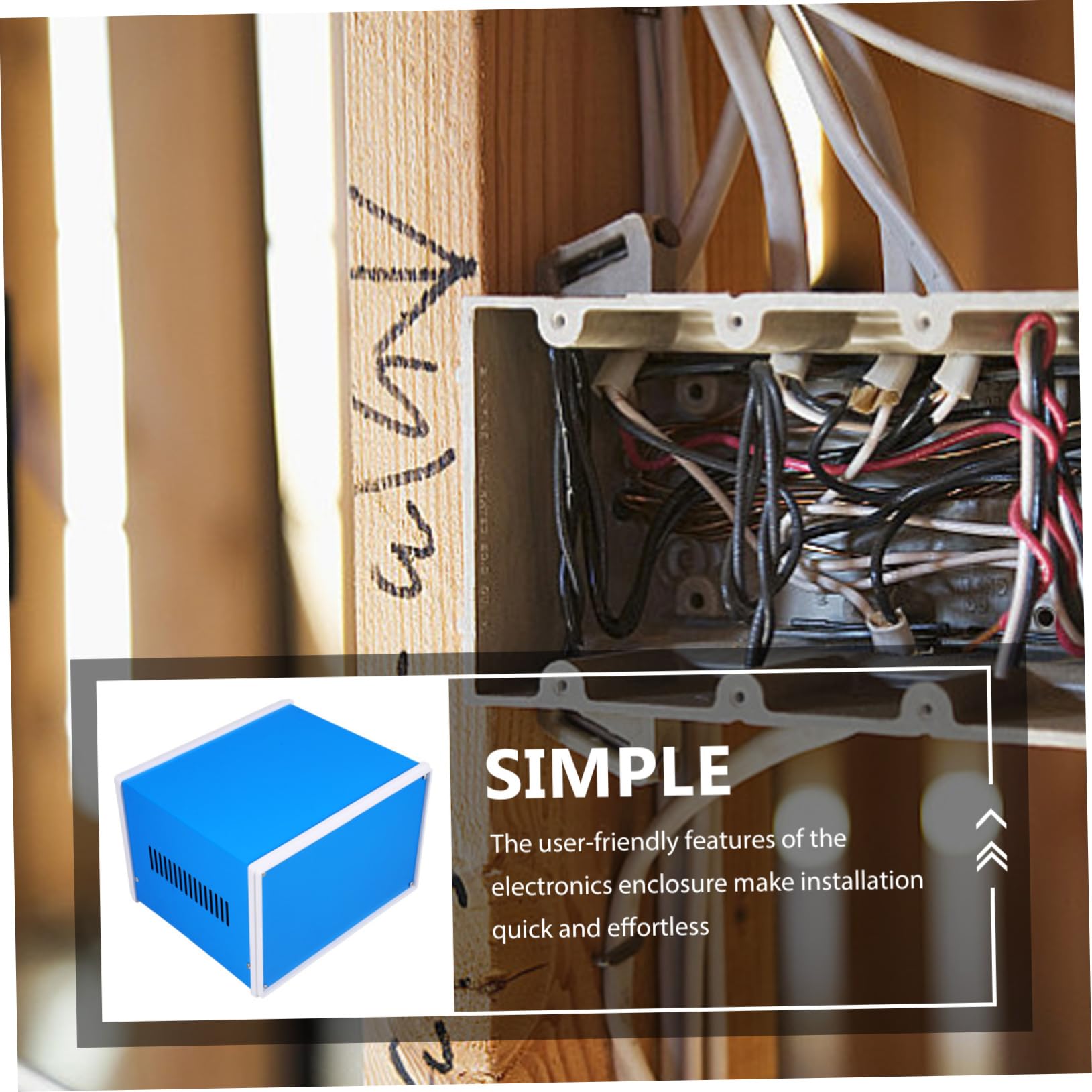 Metall Projektbox Eisengehäuse Schaltkasten Elektrische Anschlussdose Selbstgemacht Gehäuse Elektronik Verteilerkasten 140x210x180mm für Kommunikations und Signaltechnik