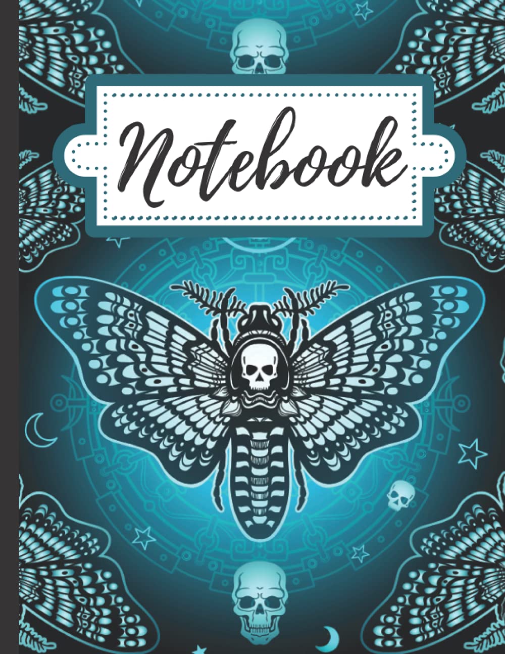 Death Head Moth Notebook: 120 Lined Pages | Inspired by The Silence of the Lambs