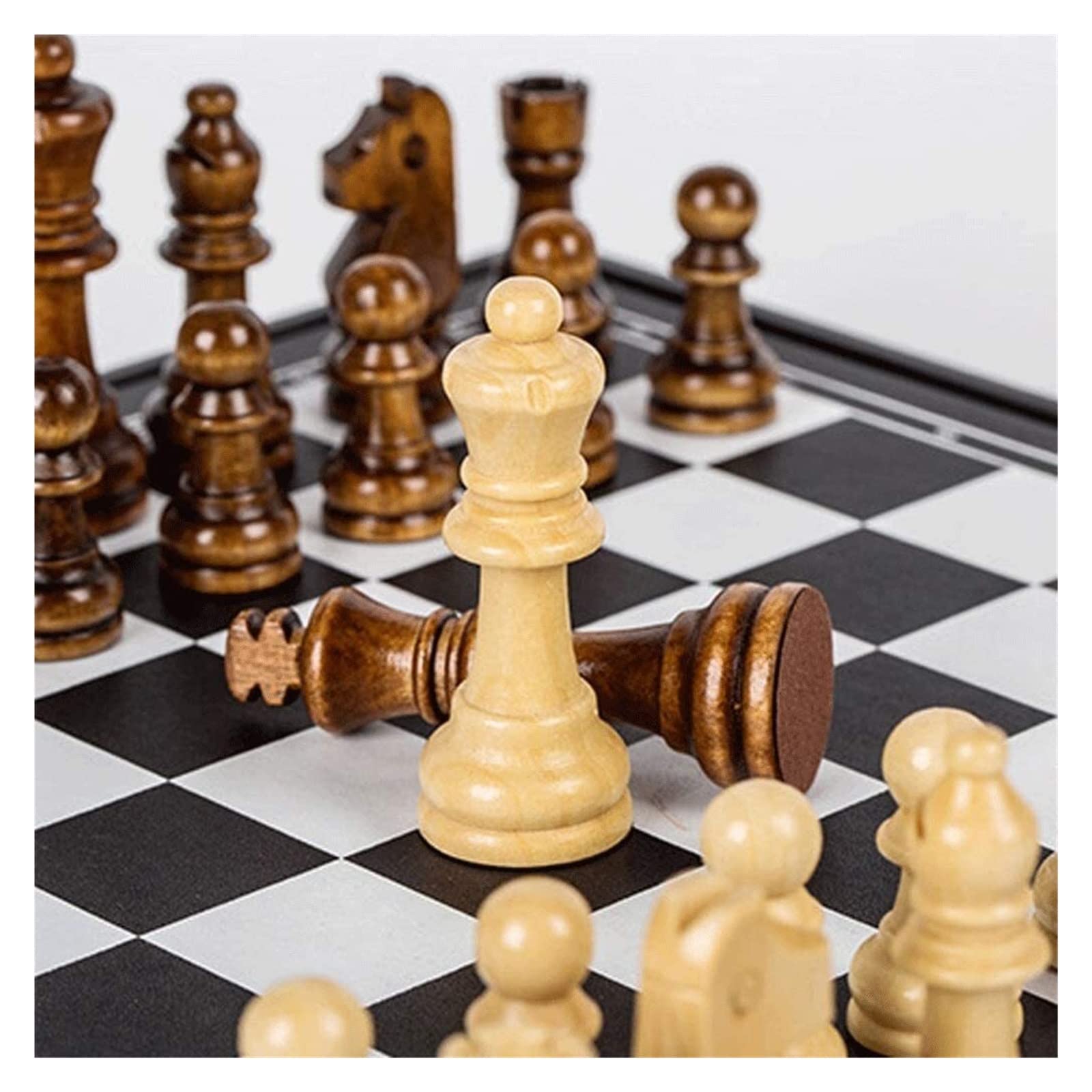 Set Scacchi Set Di Scacchi ， E Dama Cortex Da 12,5 Pollici Con Gioco Tavolo Classico Per Famiglie Per Gioco Famiglia