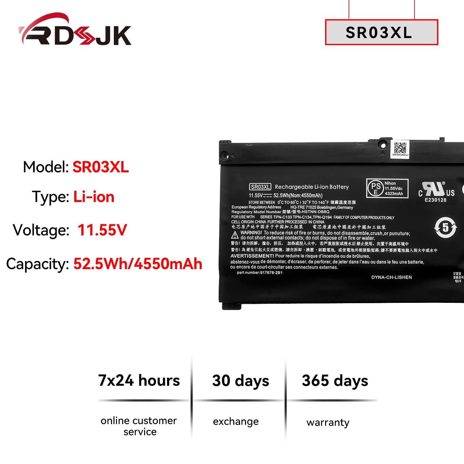 Amazon.com: SR03XL Laptop Battery for HP Pavilion 15-CX 15-CX00 15