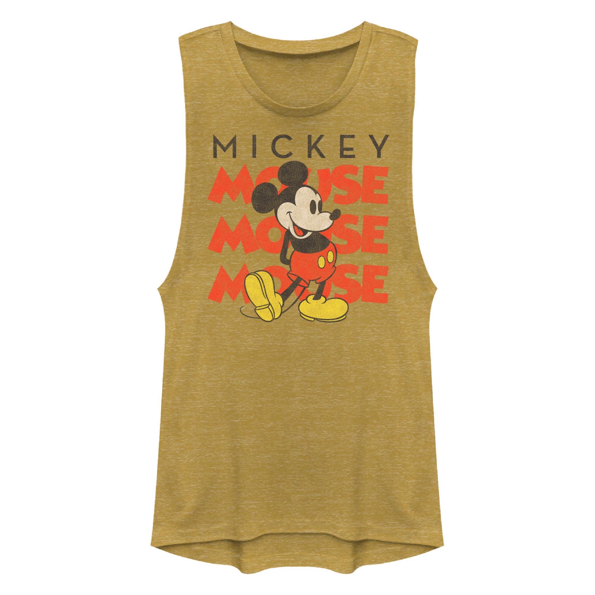 Disney Women's Friends Mickey Mouse Juniors Muscle