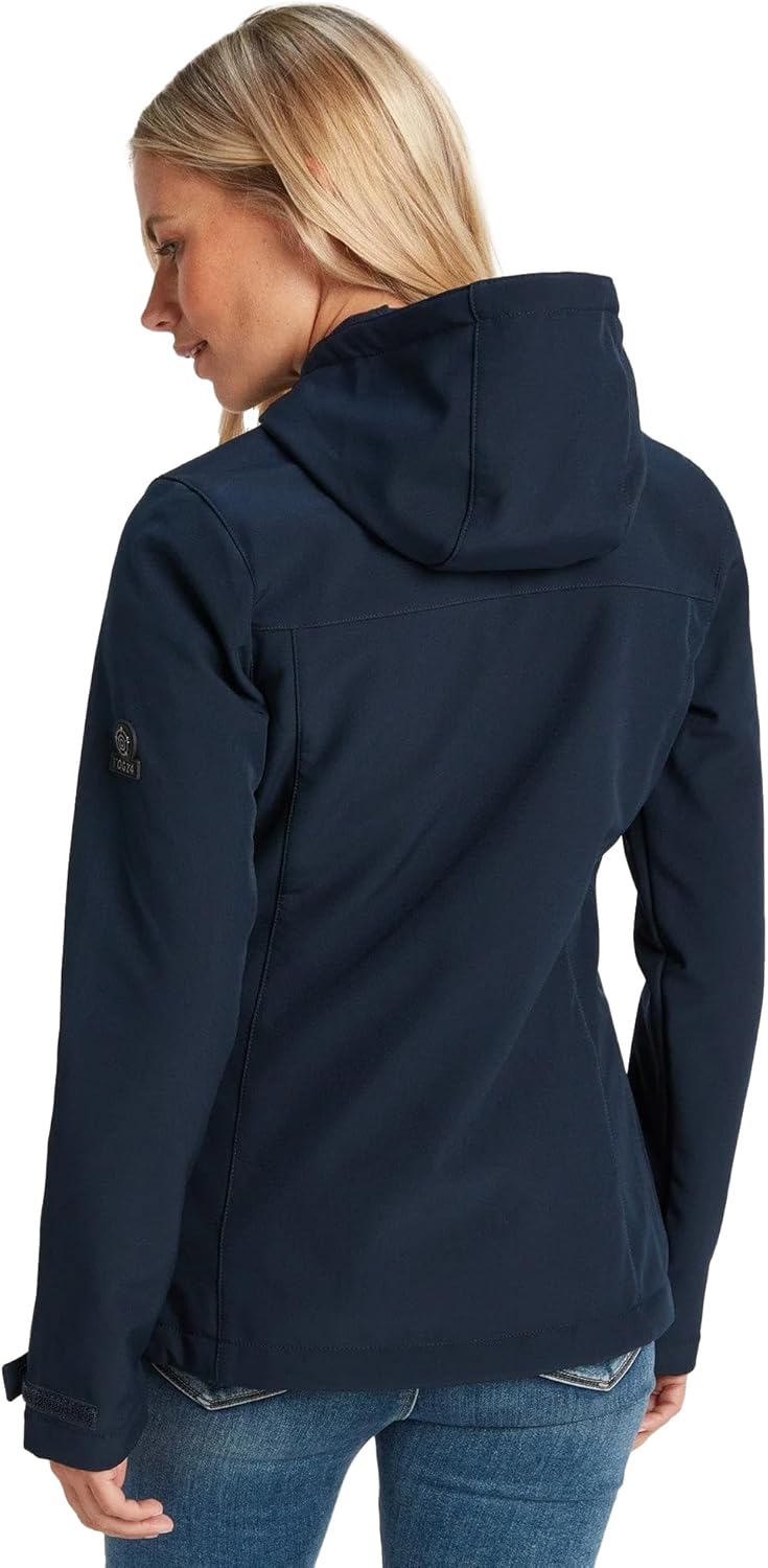 Tog24 Women's Softshell Hooded Jacket in Dusky Pink